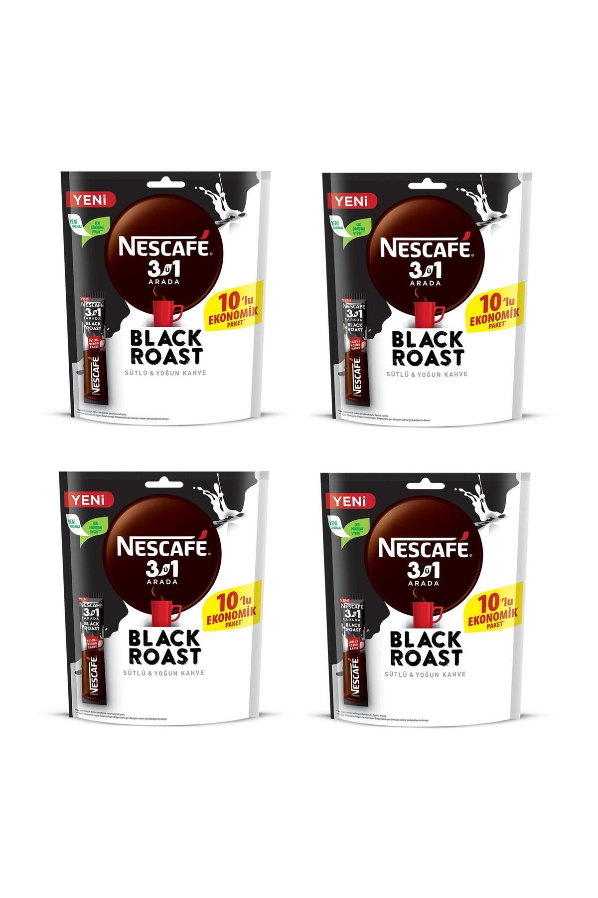 Nescafe 3Ü1 Arada Black Roast Kahve (Sütlü Yoğun) 15 Gr X 40 Adet