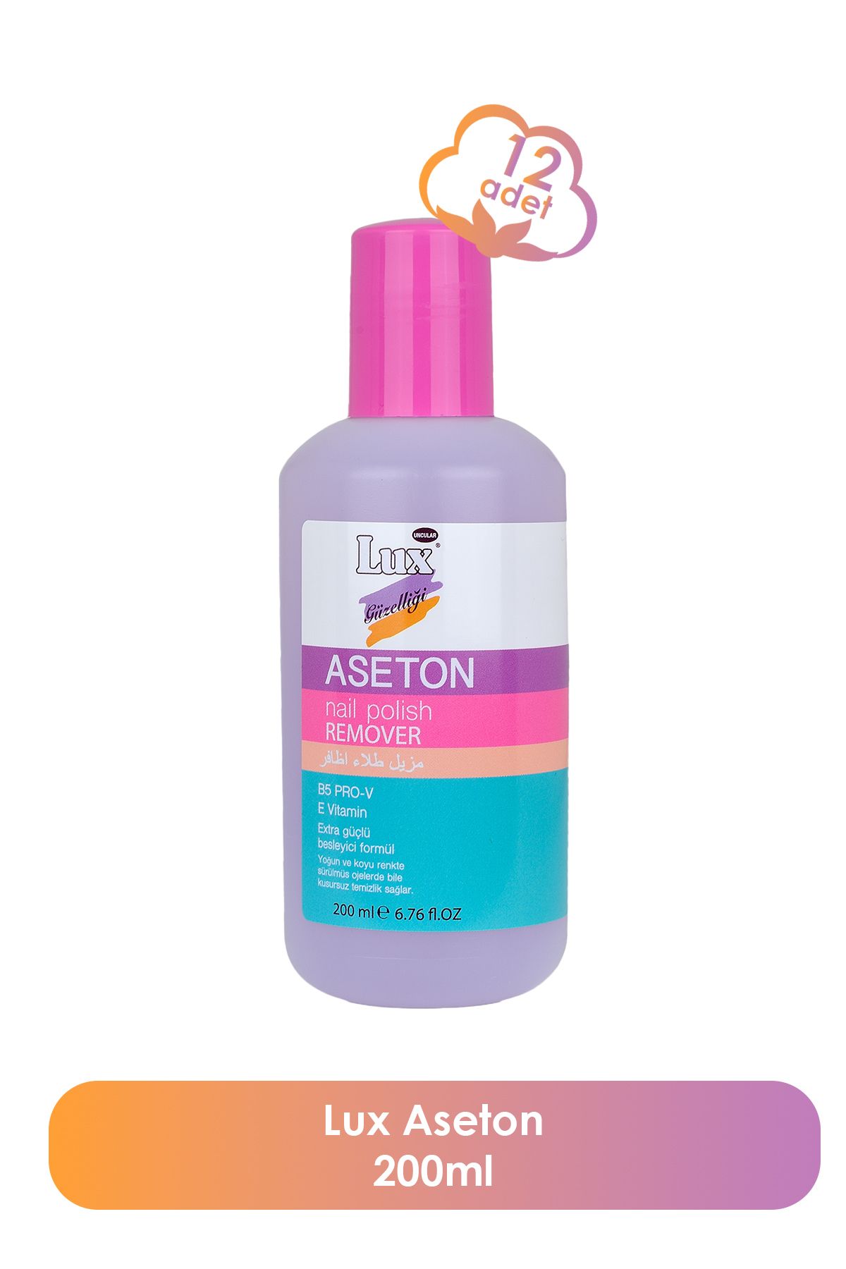Lux Pamuk Lux Aseton 200ml X 12