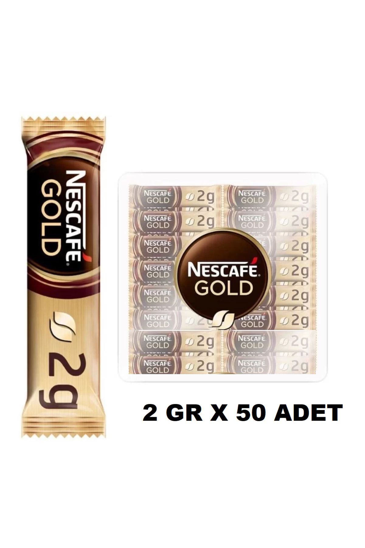 Nescafe Gold Kahve 2 Gr X 50 Adet