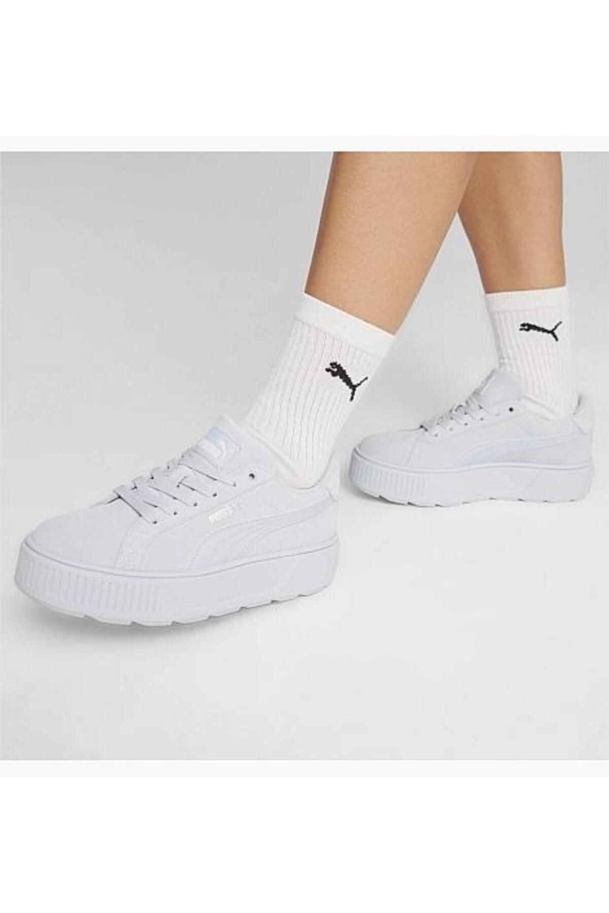 اسنیکر نقرهای زنانه کفش ورزشی نقره ای کارمن Puma