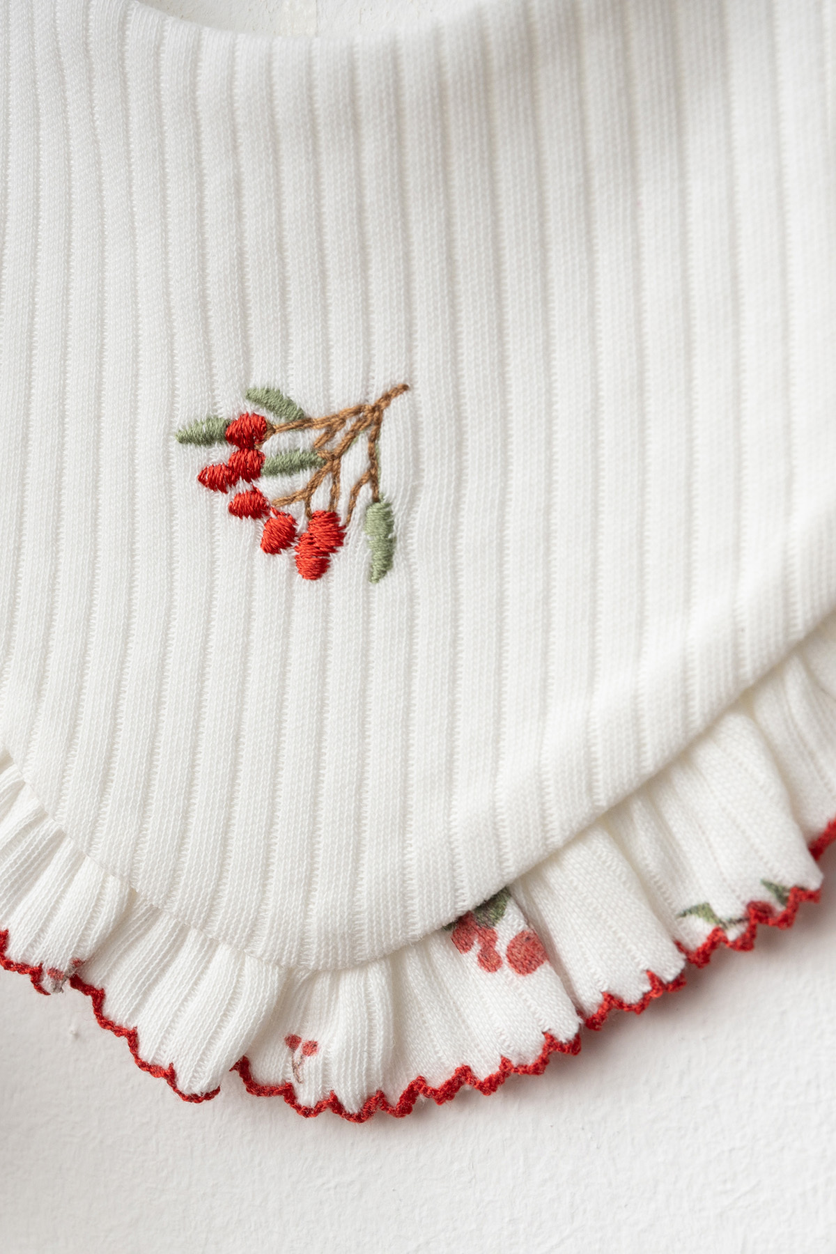 BABYLİM Kız Bebek Nakışlı Kokina Çiçeği %100 Pamuk 5'li Yenidoğan Seti 0-3 AY fotoğrafı 5 (önizleme)