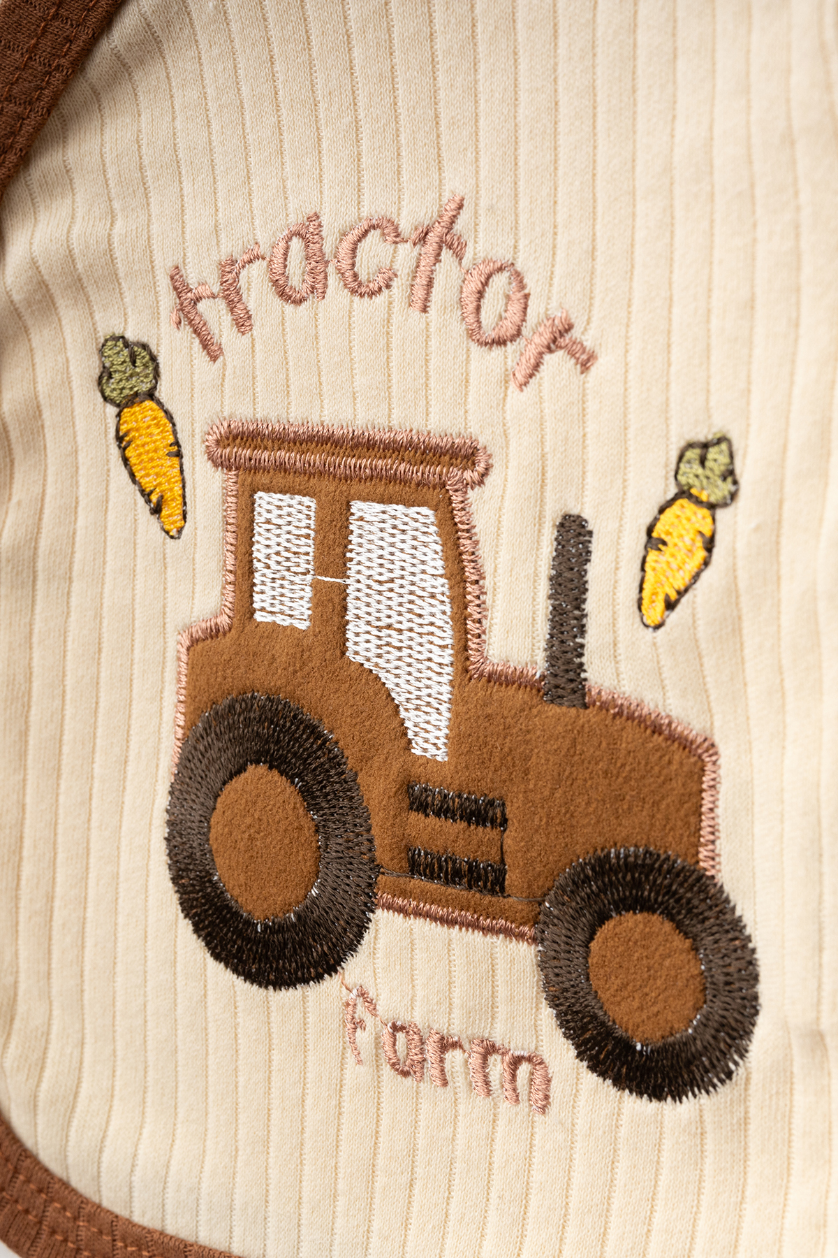 yukobaby bebeğiniz için en doğalı Bebek Little Tractor 3'lü Yenidoğan Hastane Çıkışı Zıbın Set yk53853 fotoğrafı 2 (önizleme)