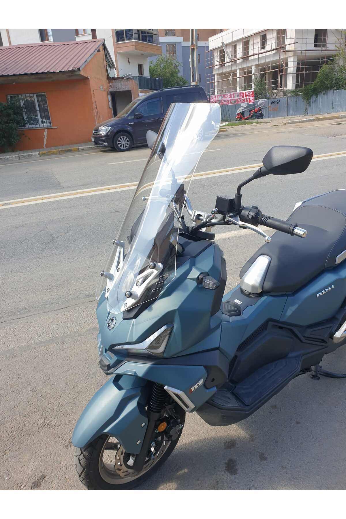 SYM Adx 125 Siperlik Ön Cam 2023-2025 Model 70cm Şeffaf Renkli 4mm