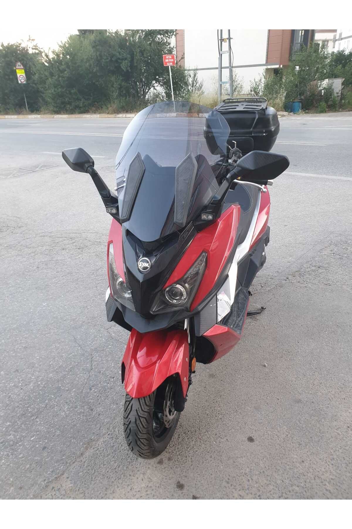 SYM Cruisym 250 i Siperlik Ön Cam 2018 Model 57cm Füme Renkli 4mm UZUN CAM
