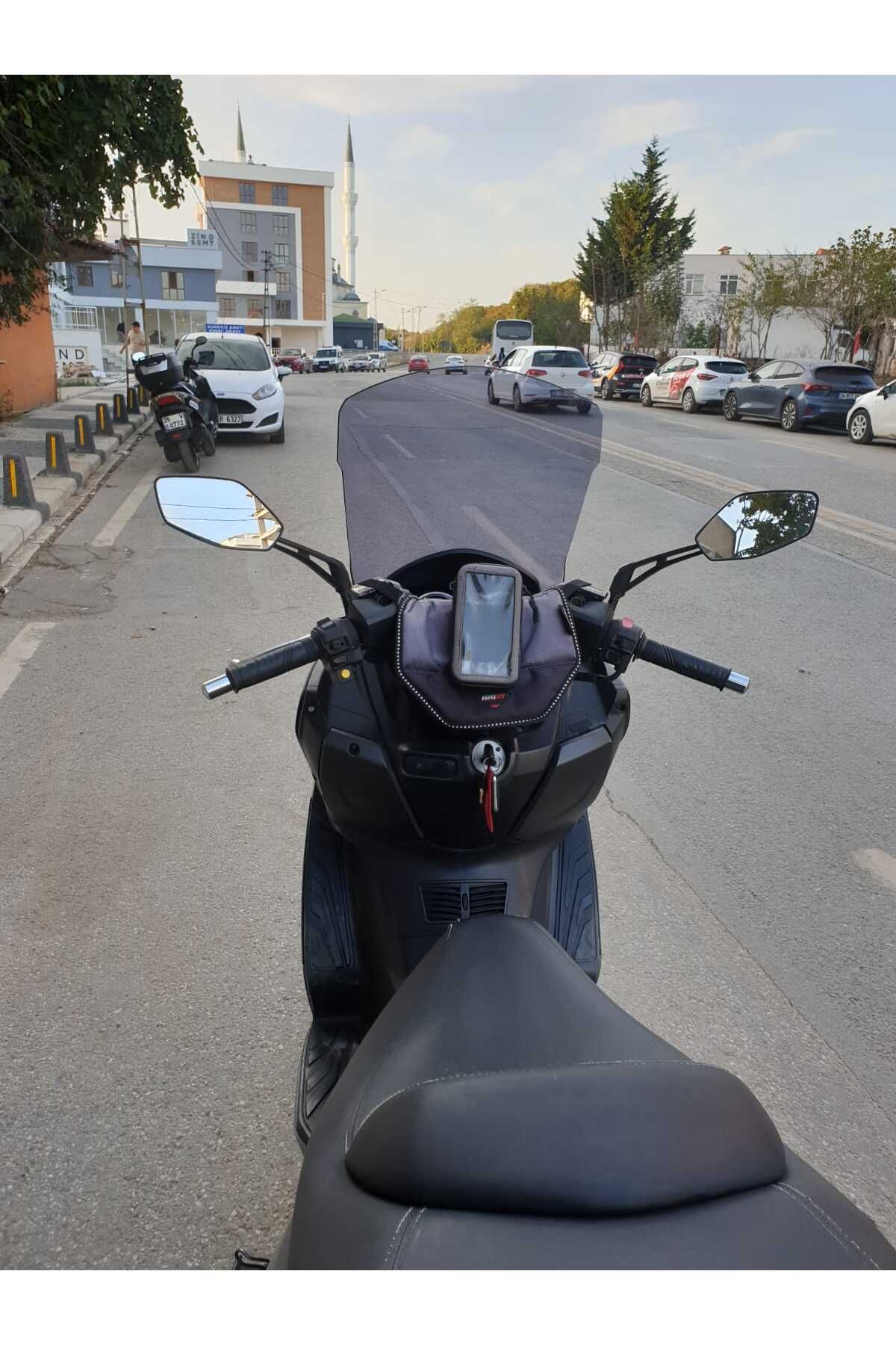 SYM Joymax 250 İ Siperlik Ön Cam 2013 2016 Model 75cm Füme Renkli 4mm UZUN CAM