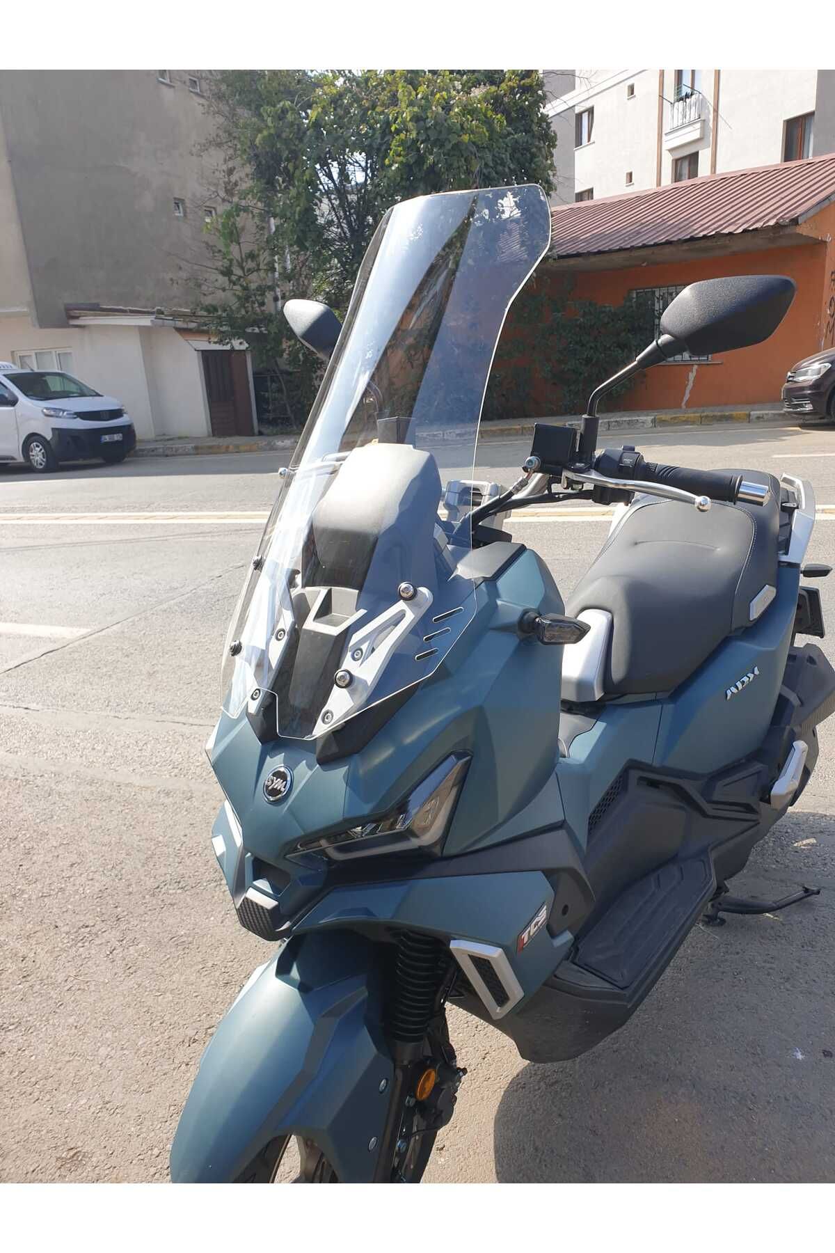 SYM Adx 125 Siperlik Ön Cam 2023-2025 Model 70cm Şeffaf Renkli 4mm