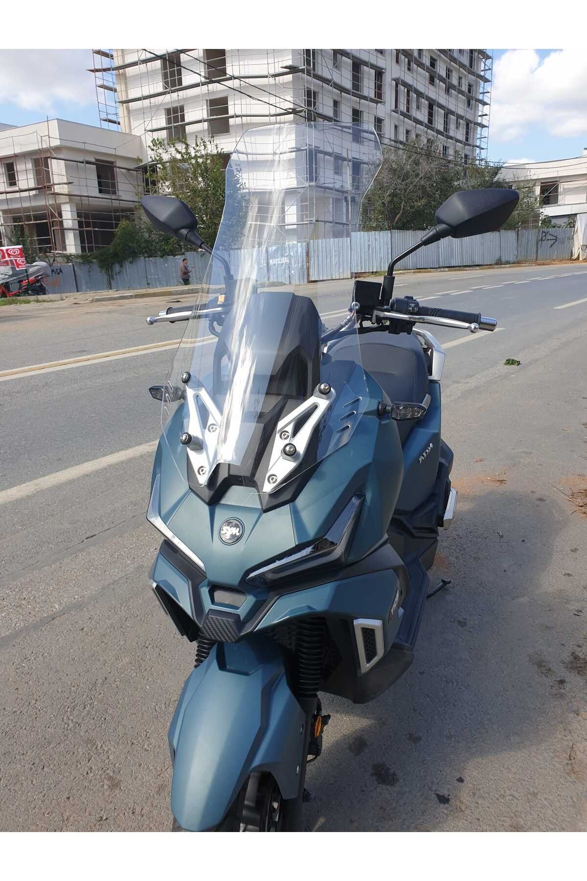 SYM Adx 125 Siperlik Ön Cam 2023-2025 Model 70cm Şeffaf Renkli 4mm