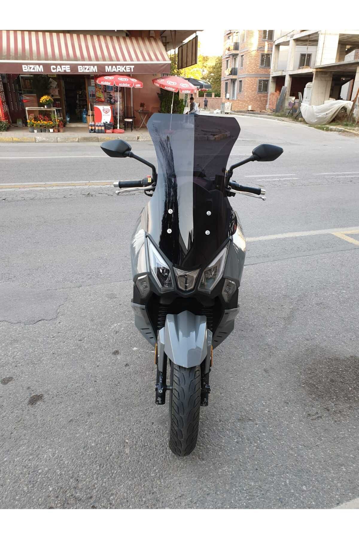 SYM Joyride 300 Siperlik Ön Cam 2023-2025 Model 65cm Siyah Renkli 4mm ORTA BOYLU CAM