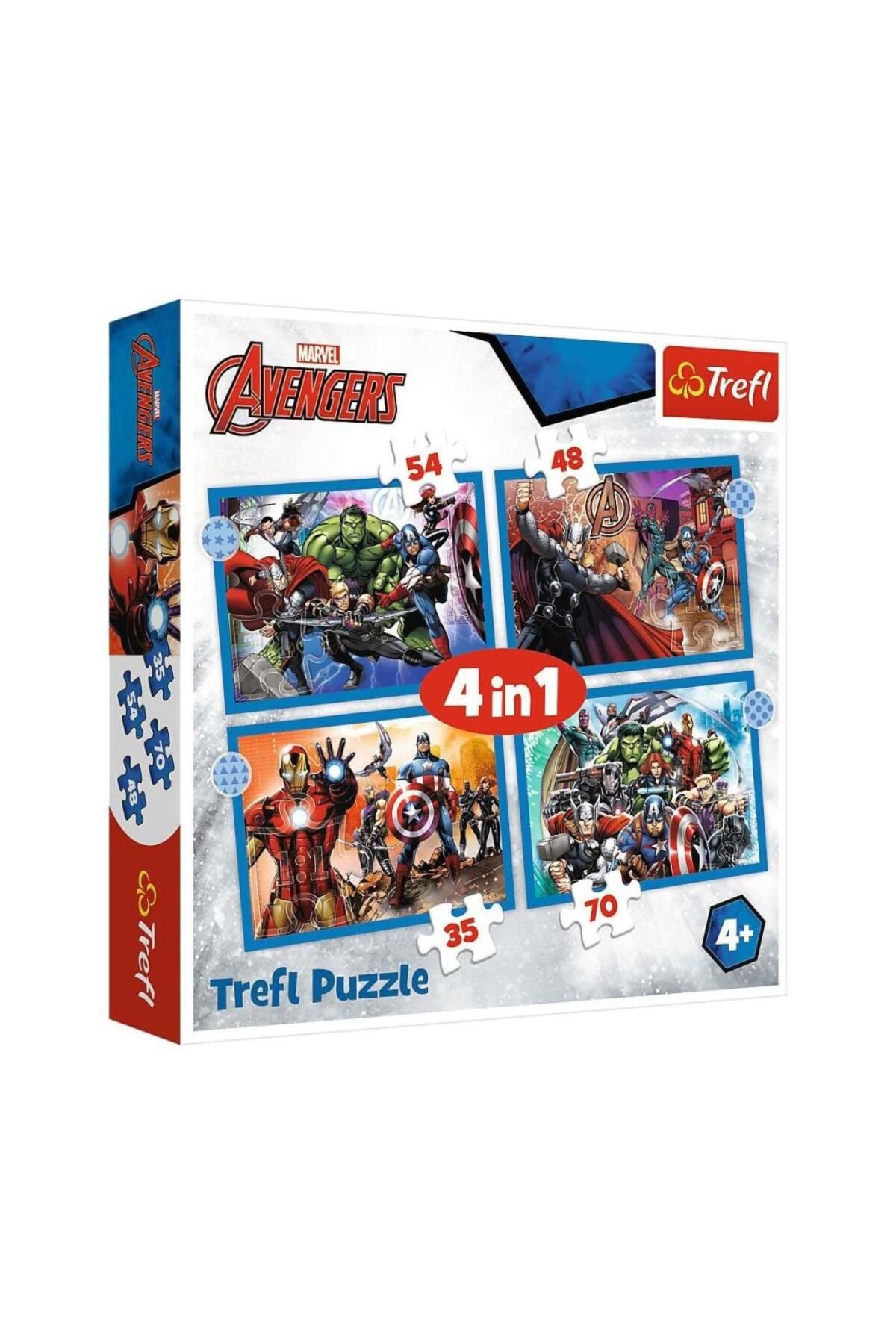 NessiWorld PUZZLE-34386  The Avengers 4IN1  Puzzle