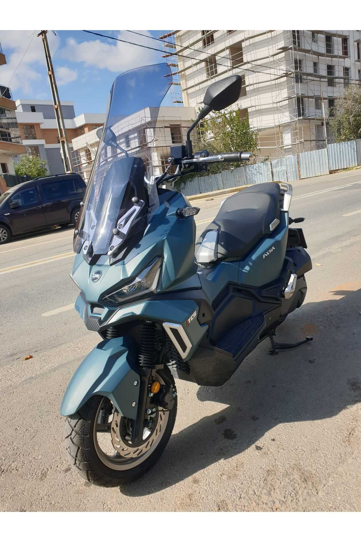 SYM Adx 125 Siperlik Ön Cam 2023-2025 Model 70cm Füme Renkli 4mm