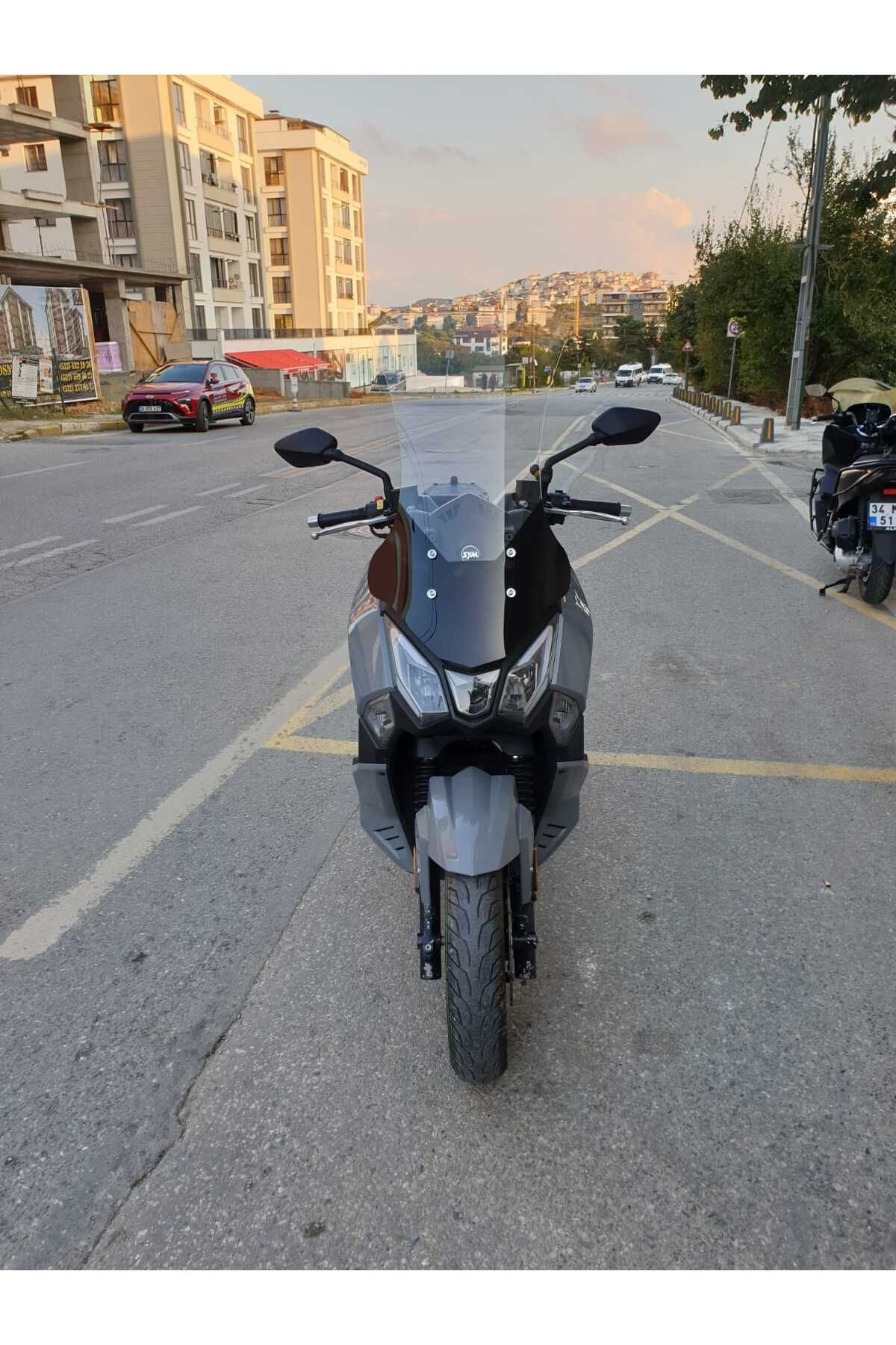 SYM Joyride 300 Siperlik Ön Cam 2023-2025 Model 75cm Şeffaf Renkli 4mm UZUN CAM