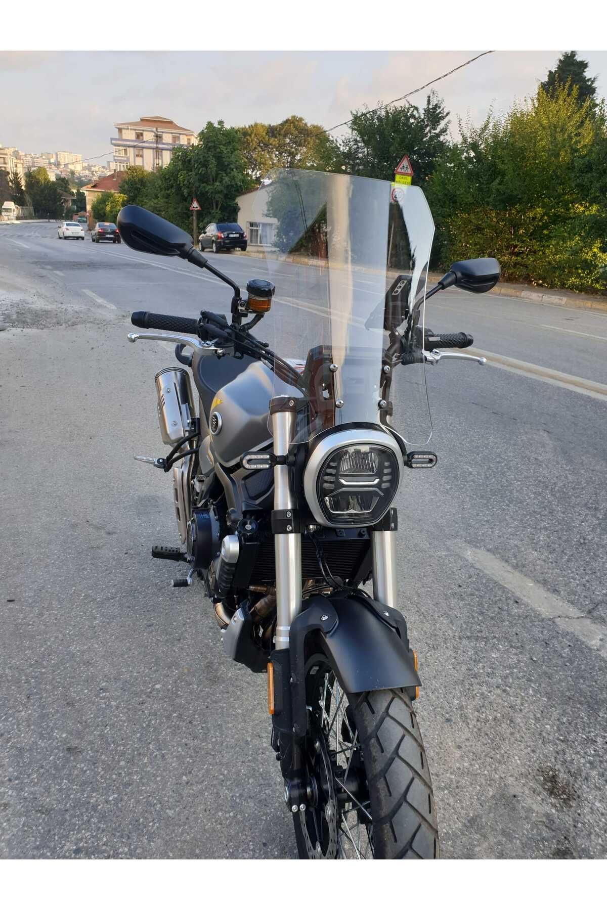 Voge ACX 525 Siperlik Ön Cam 2023-2025 Model 58cm Şeffaf Renkli 4mm