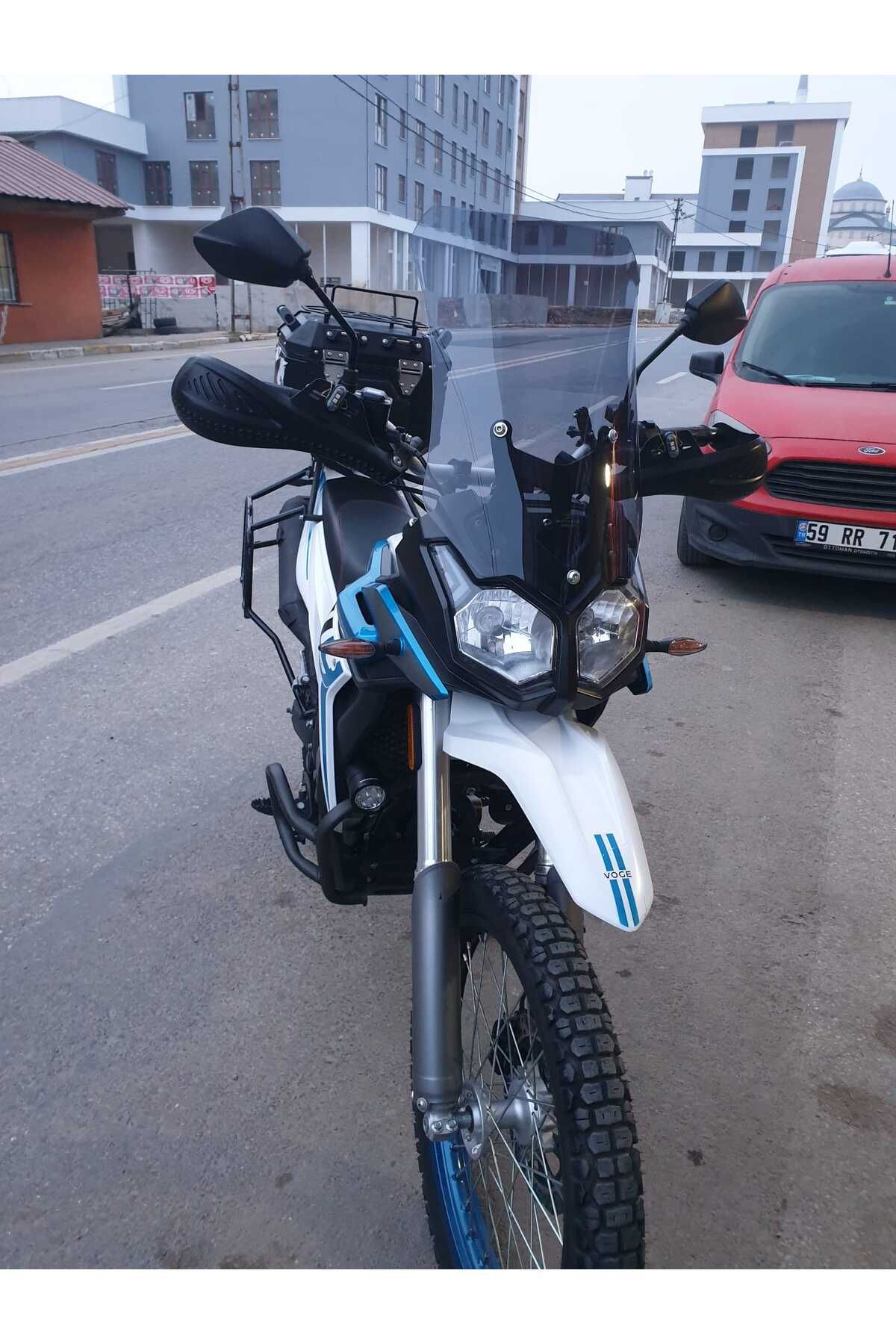 Voge Rally 300 Siperlik Ön Cam 2022-2025 Model 51cm Füme Renkli 4mm