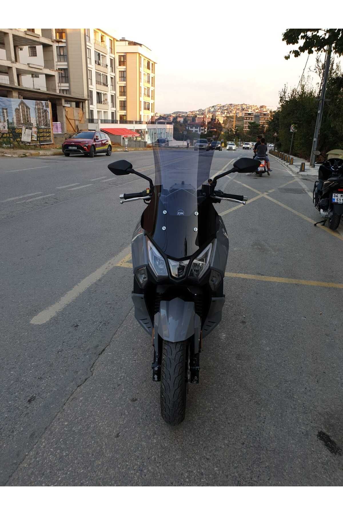 SYM Joyride 300 Siperlik Ön Cam 2023-2025 Model 75cm Füme Renkli 4mm UZUN CAM