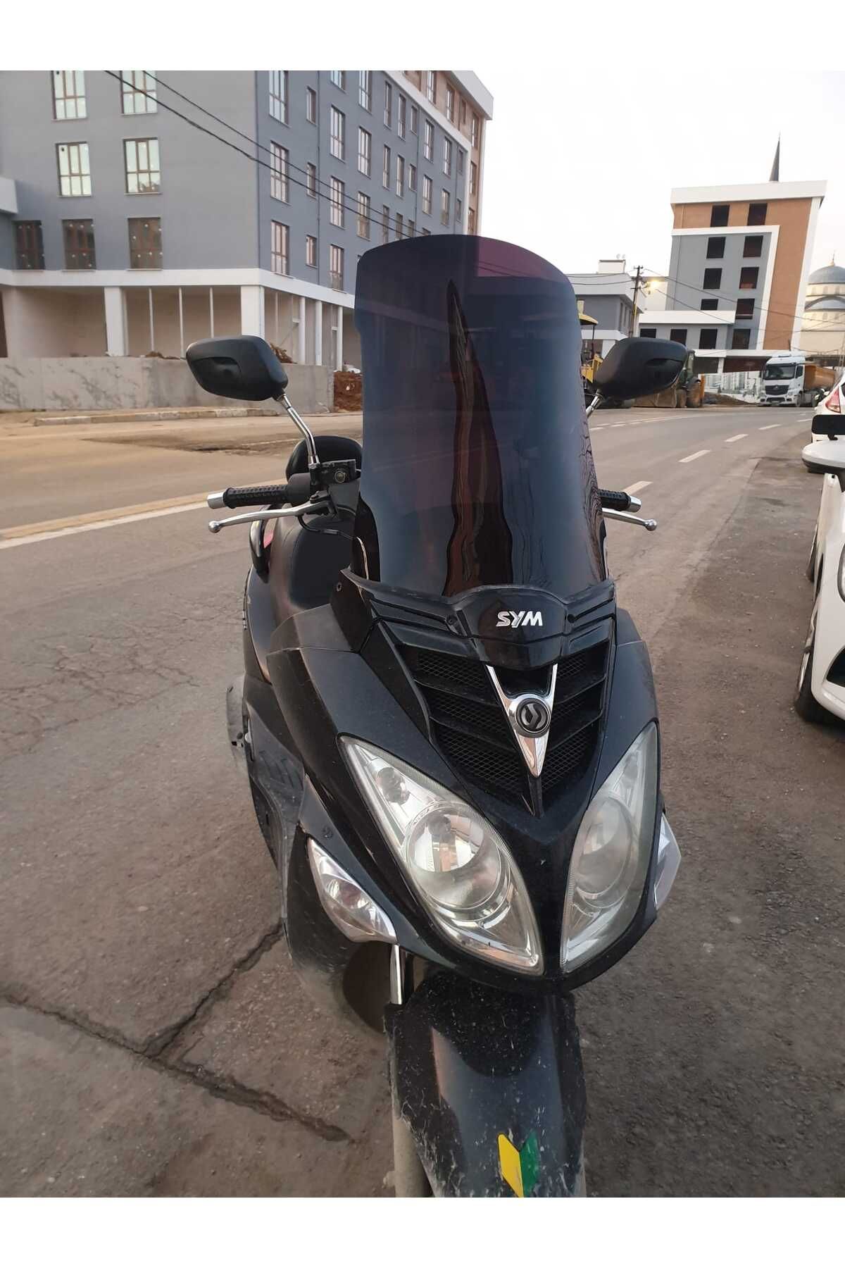SYM Joyride 200 Siperlik Ön Cam 2009 2018 Model 53cm Siyah Renkli 4mm