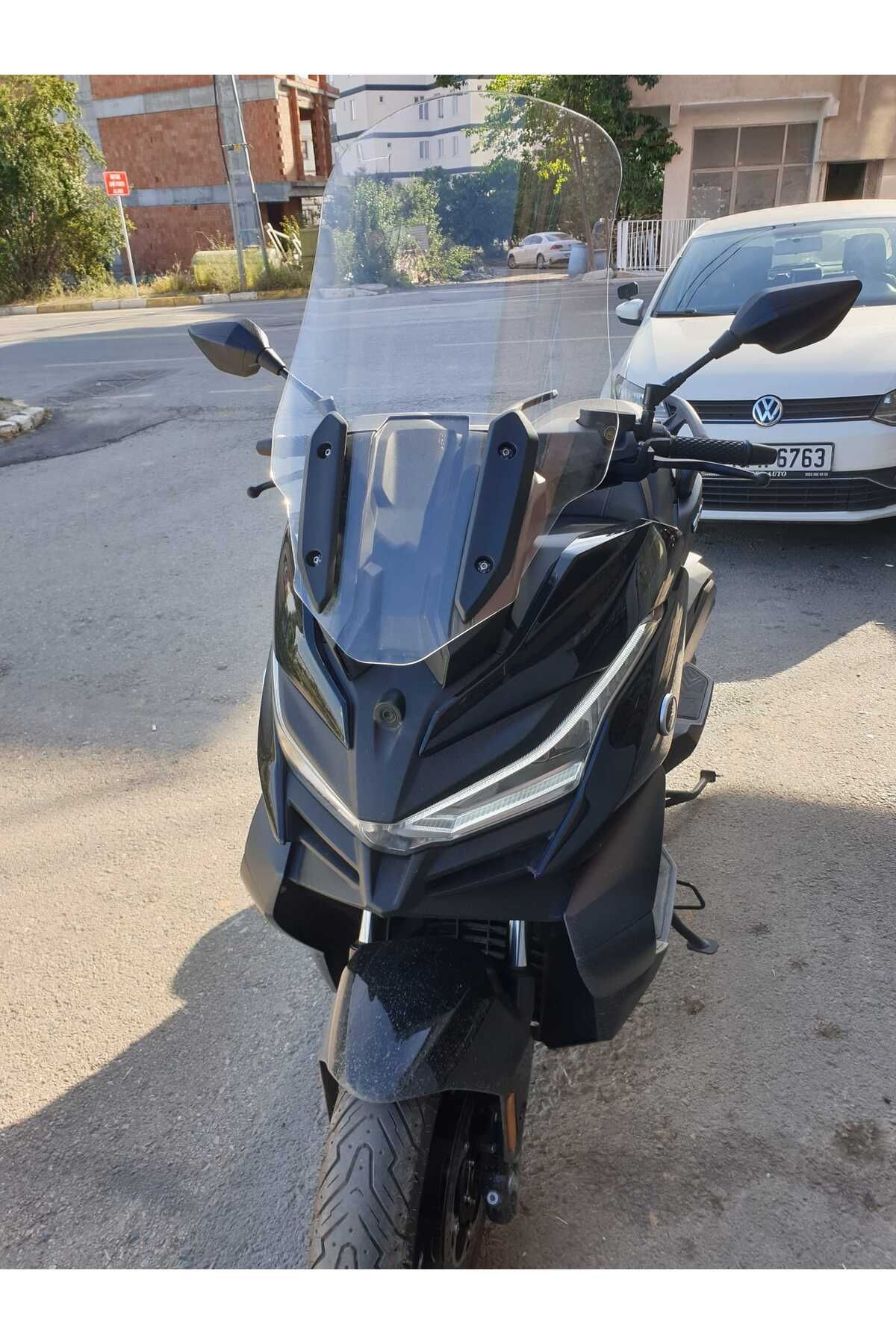Voge SR4 Siperlik Ön Cam 2022-2025 Model 78cm şeffaf Renkli 4mm UZUN CAM