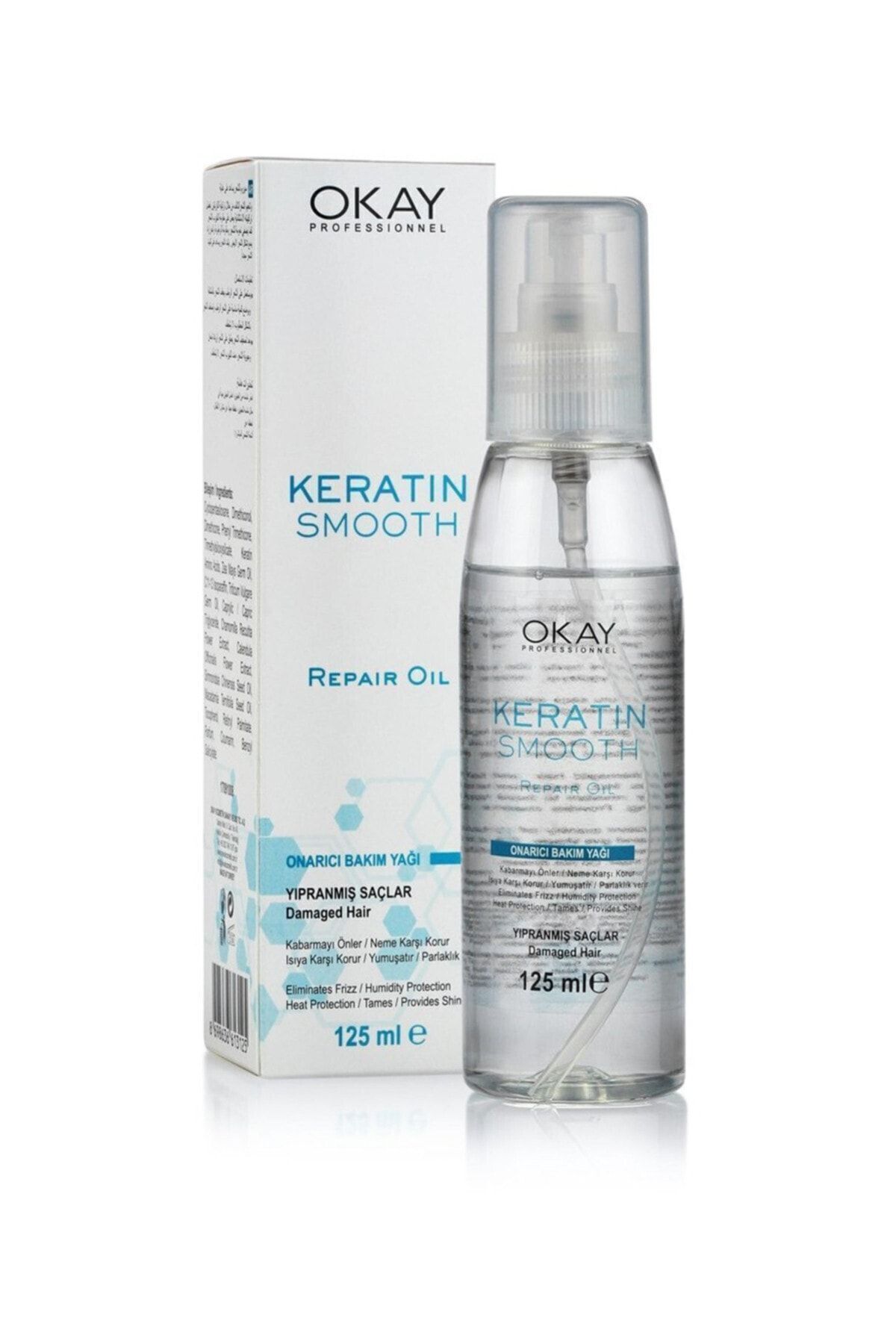 OKAYPROFESSIONNEL Saç Bakım Yağı Keratin Smooth 125 ml-1