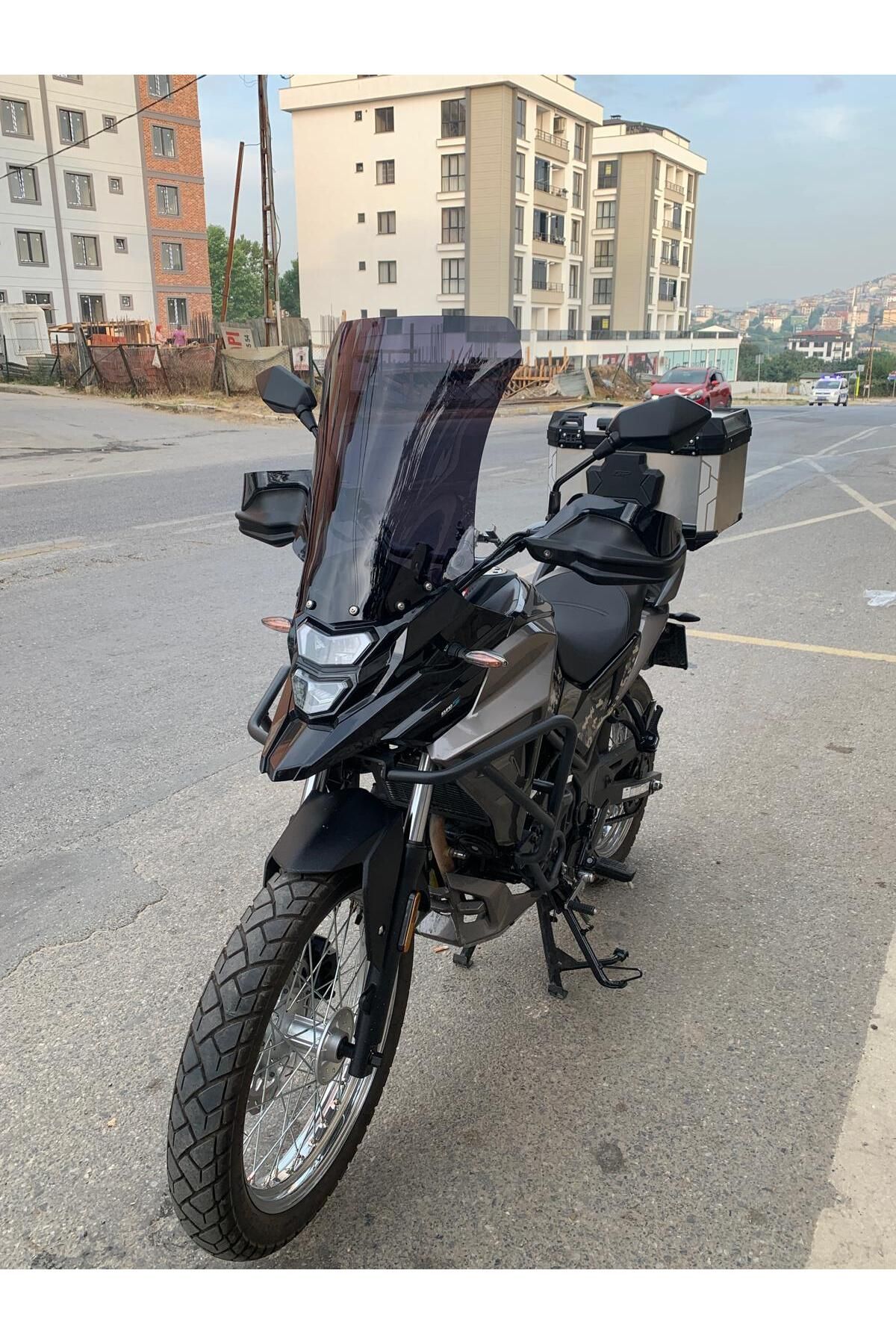 SYM NHT 200 Siperlik Ön Cam 2023-2025 Model 50cm Siyah Renkli 4mm