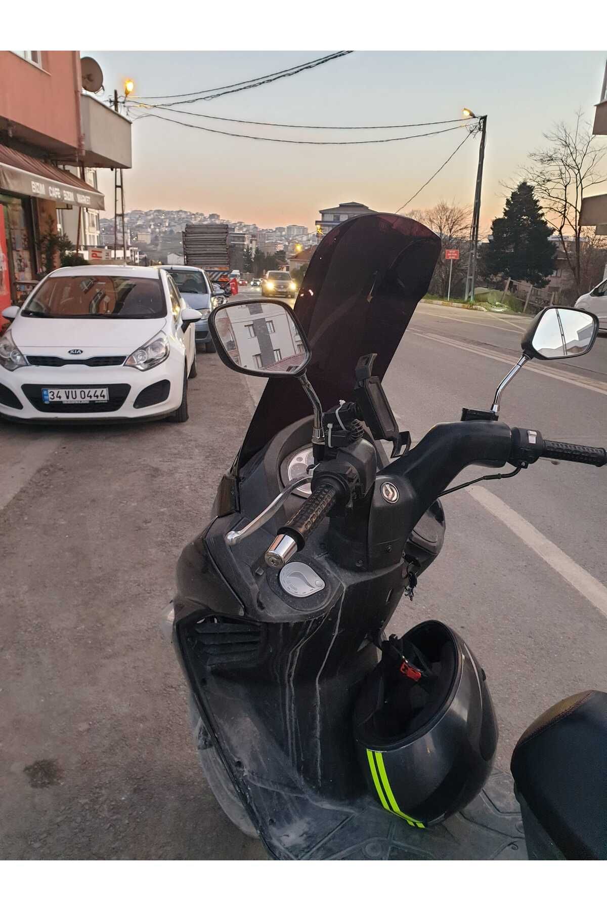 SYM Joyride 200 Siperlik Ön Cam 2009 2018 Model 53cm Siyah Renkli 4mm