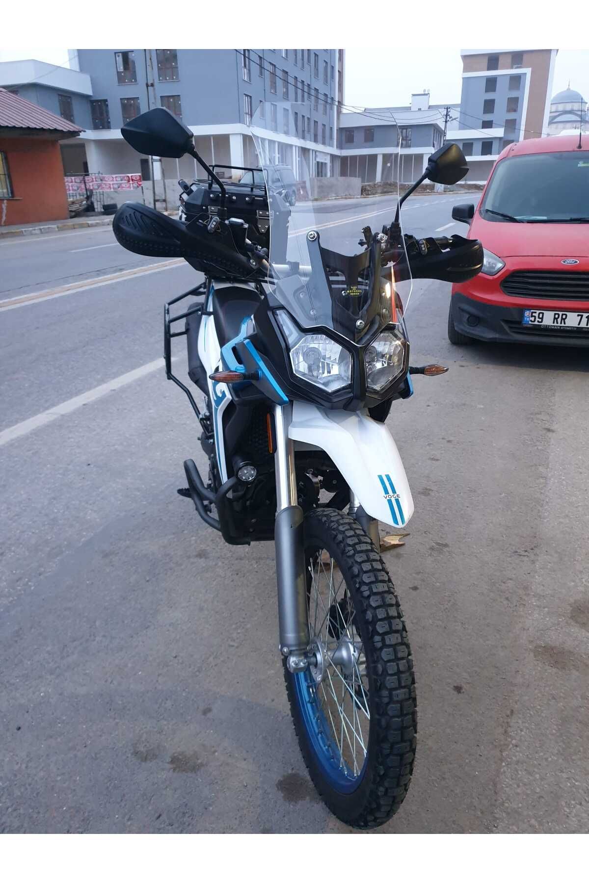 Voge Rally 300 Siperlik Ön Cam 2022-2025 Model 51cm Şeffaf Renkli 4mm