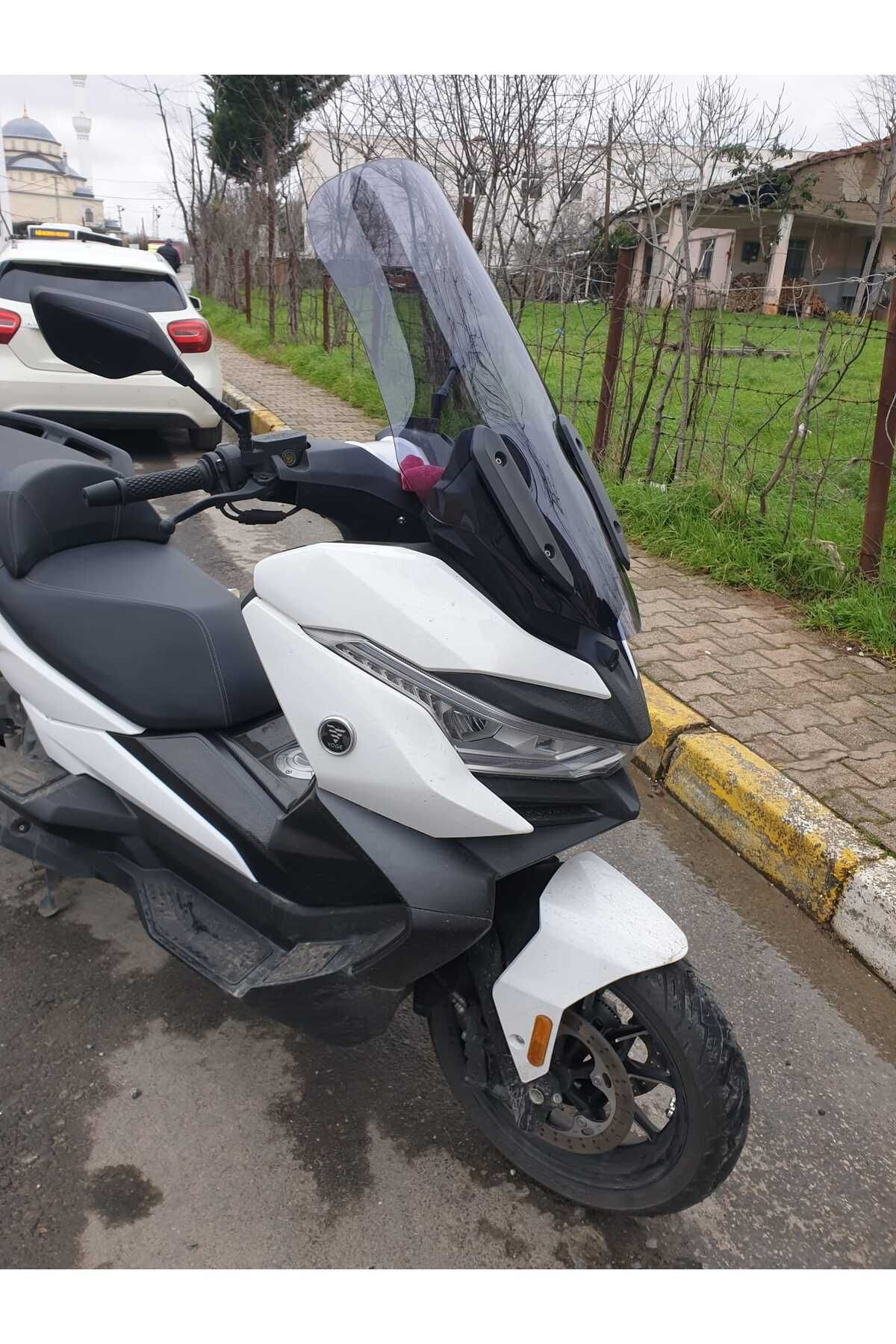 Voge SR4 Siperlik Ön Cam 2022-2025 Model 78cm Füme Renkli 4mm UZUN CAM