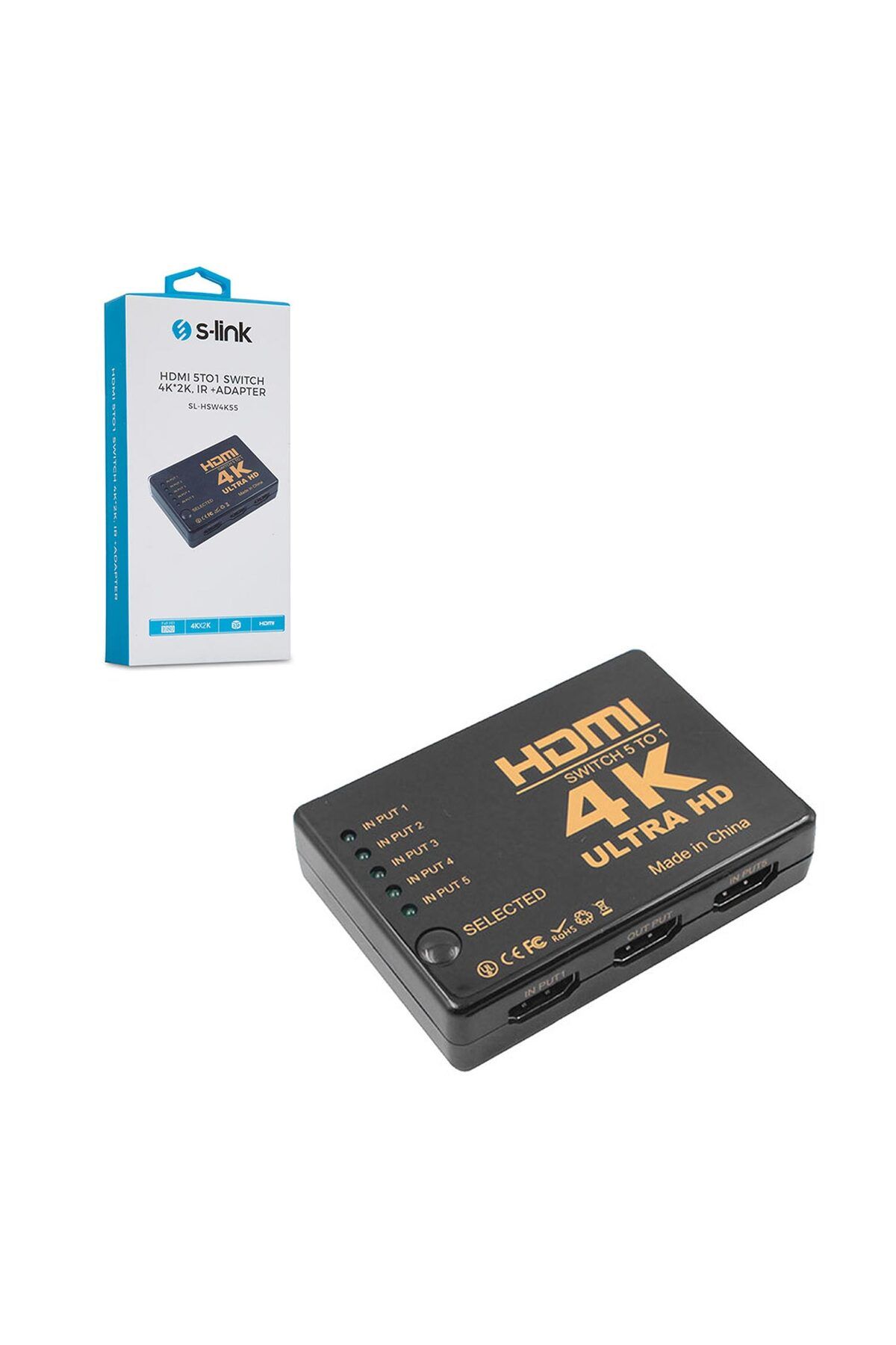 ALKAP Sl-Hsw4K55 Hdmi Switch 5 Giriş 1 Çıkış