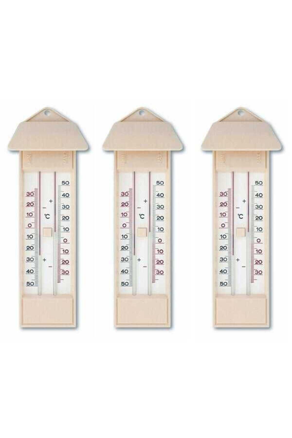 woodhub 3 ADET TFA 10.3015.03 Plastik Maksimum-Minimum Termometre