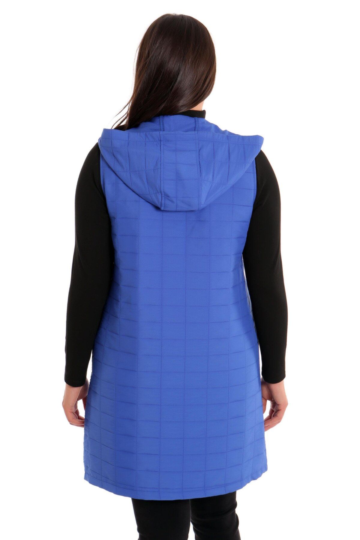 Metpoint-Trend42Plus Zippered Rectangular Pattern Quilted Saks Vest 5