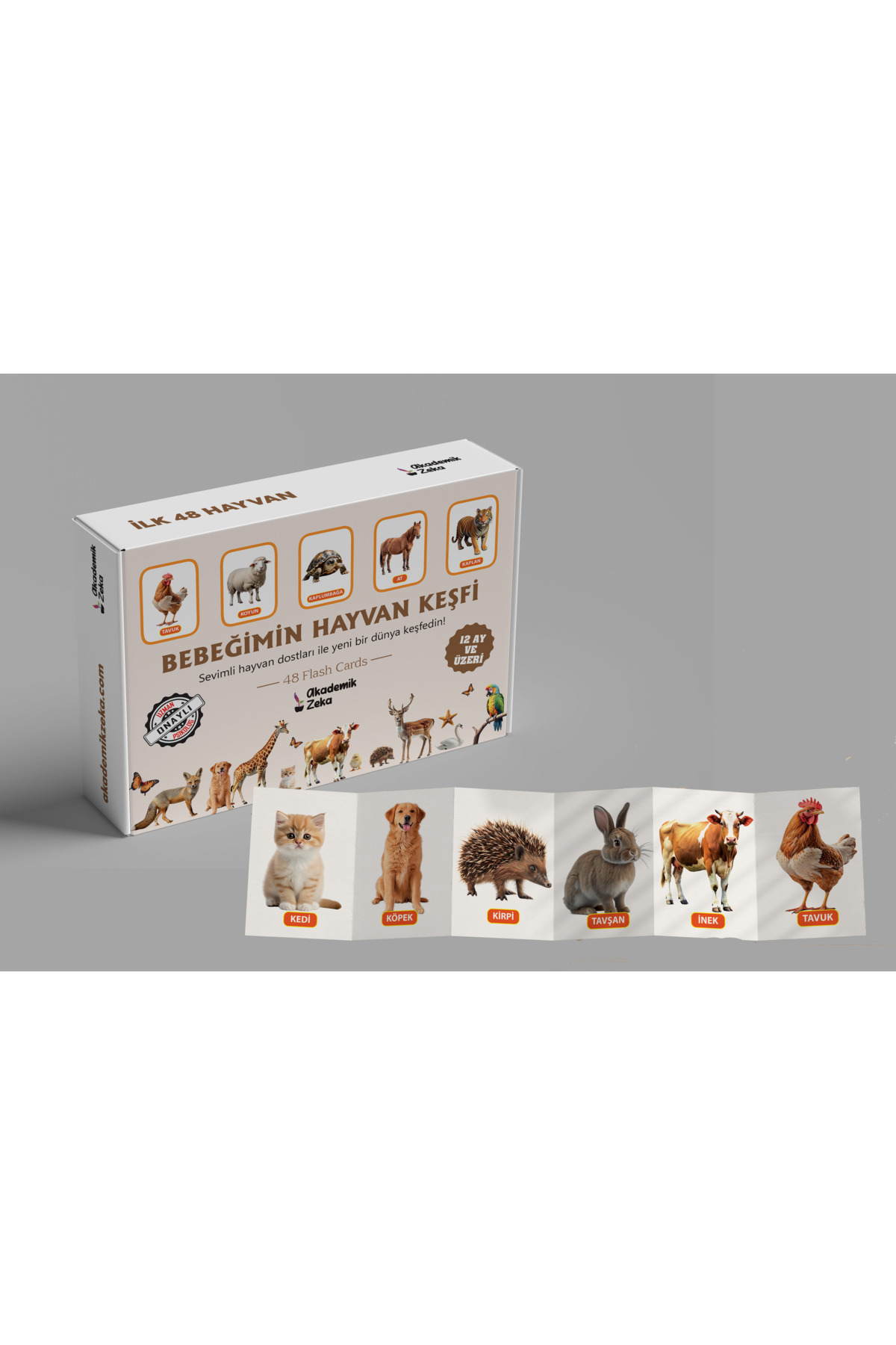 akademik zeka 0-6 Ay,0-12 Ay,hayvan Ve Sebze Zeka Kartları fotoğrafı 4 (önizleme)