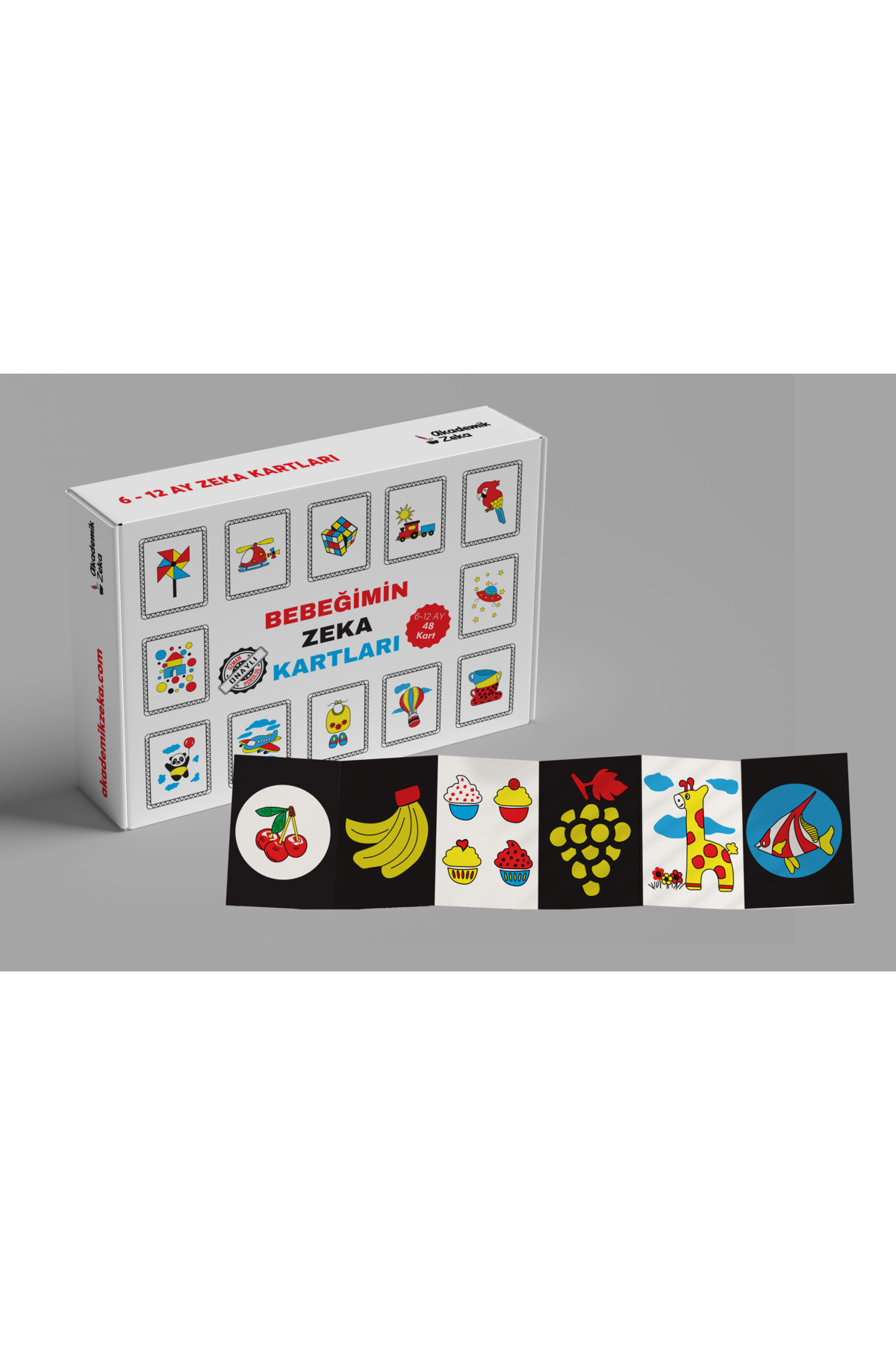 akademik zeka 0-6 Ay,0-12 Ay,hayvan Ve Sebze Zeka Kartları fotoğrafı 3 (önizleme)