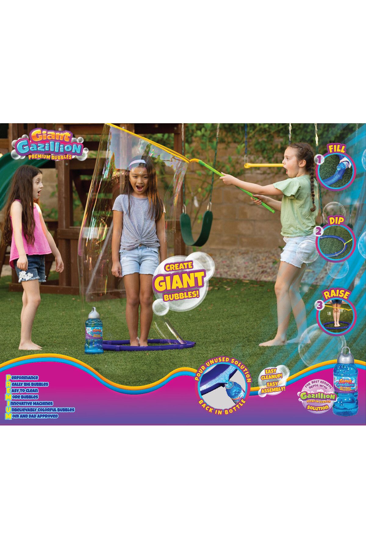 Gazillion Bubbles-Gazillion Kid-in-Bubble With 2 Bottles 8-Ounces Solution 2