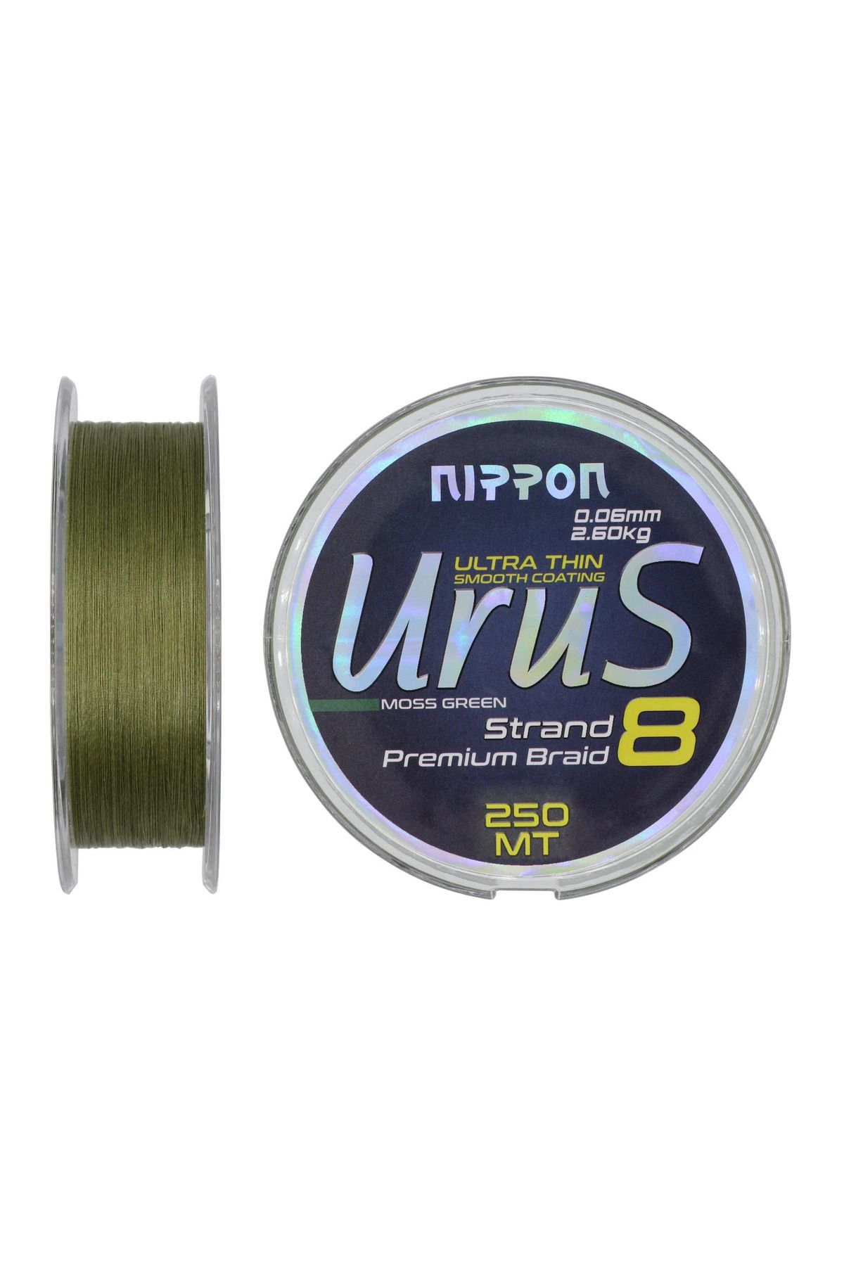 NIPPON Urus 8X Braid 250 MT Moss Green İP MİSİNA YÜKSEK KALİTE