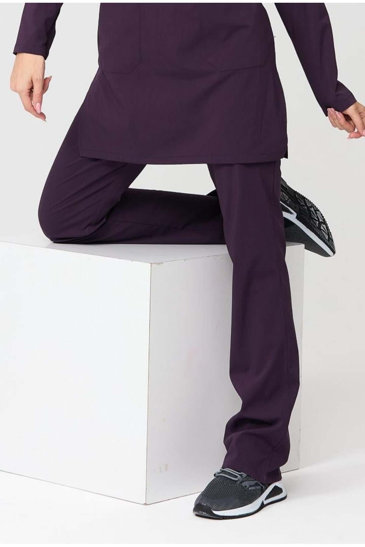 UltraLycra Modest - Lycra Doctor Nurse Hijab Single Bottom Jersey, Dark Purple