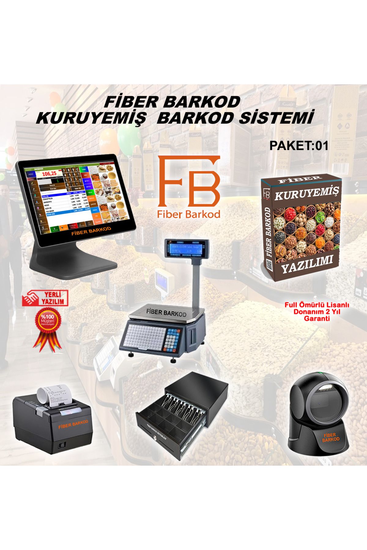 FİBER BARKOD Kuruyemiş Barkod Sistemi-1