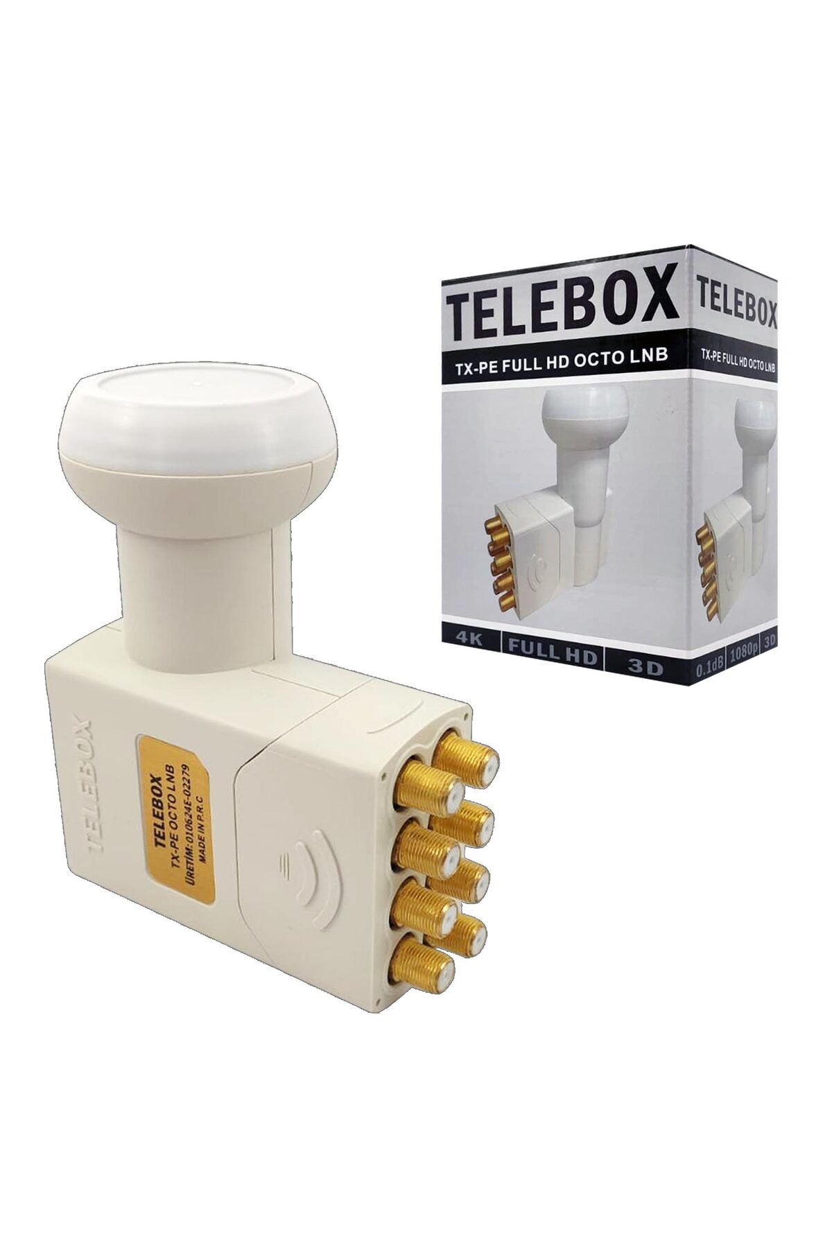 NZM TİCARET Telebox Tx-Pe 8Li Lnb (Octo) 0.1Db 3D Fhd 4K