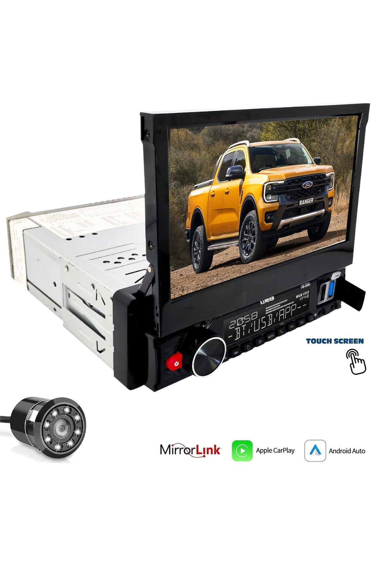 NZM TİCARET Mega Vm-6800 Android İNdash Teyp 7 İNç 4X65 Watt Bluetooth Mirrorlink Carplay