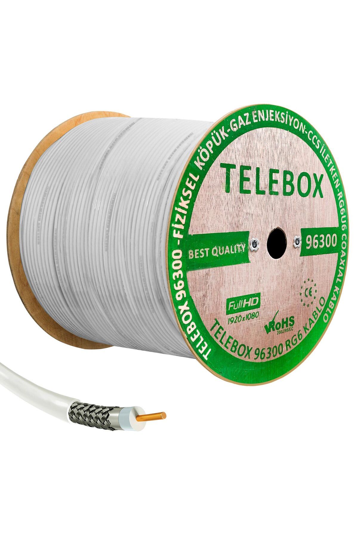 YTT Marketing Telebox Anten Kablosu Rg6 U4 96 Tel 300 Metre