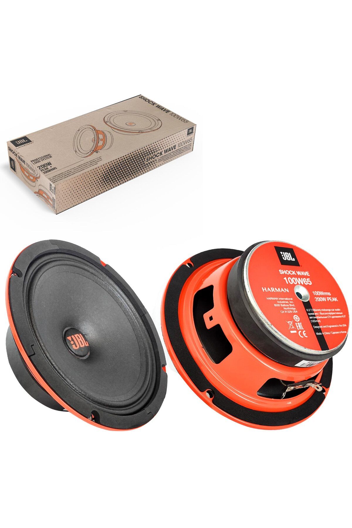 ZUHUDİ Shock Wave 100W65 Oto Midrange 16Cm 200 Watt 2 Adet