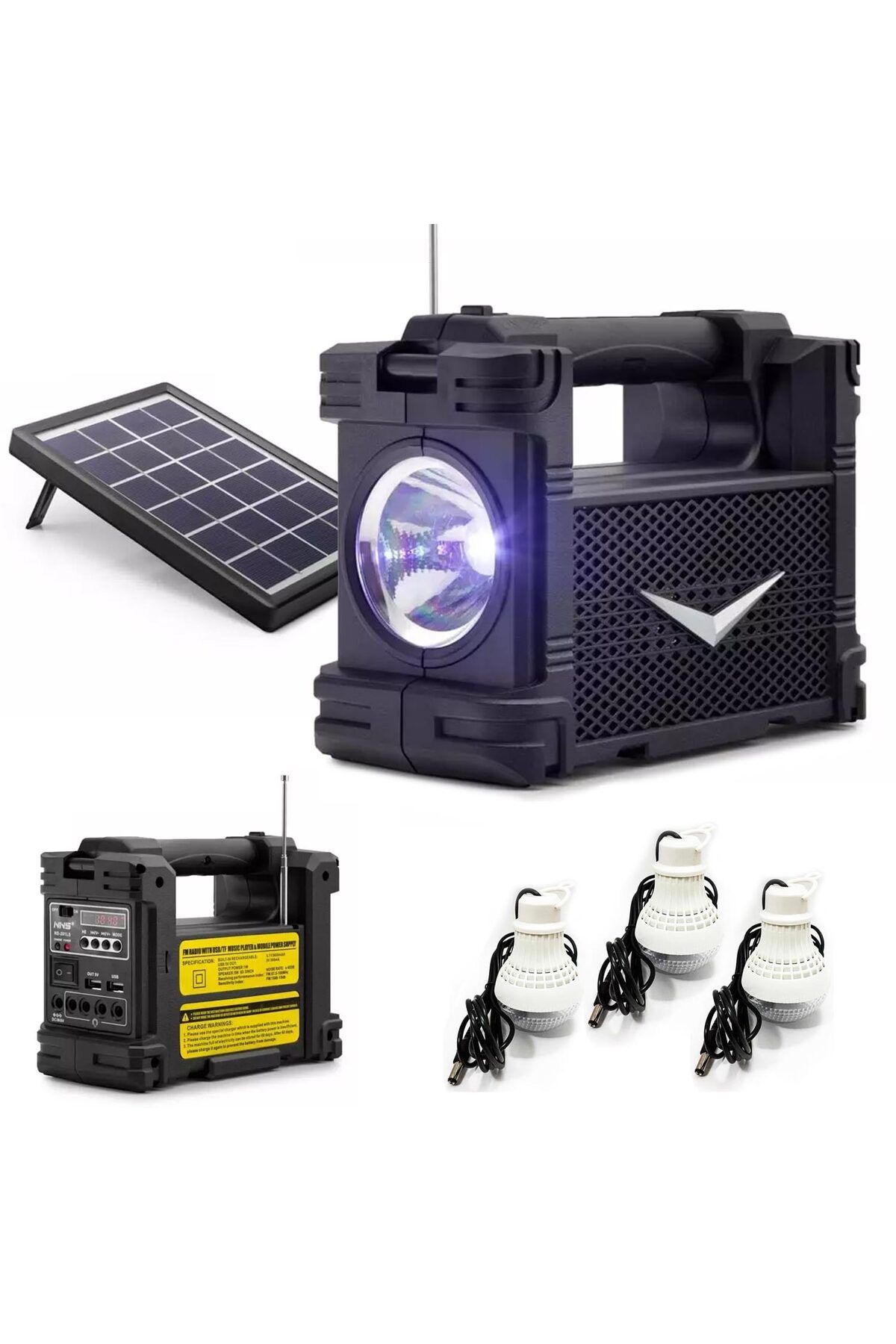 ALKAP Nns Ns-261Ls Solar Kamp Lambası Acil M Işığı Şarjlı