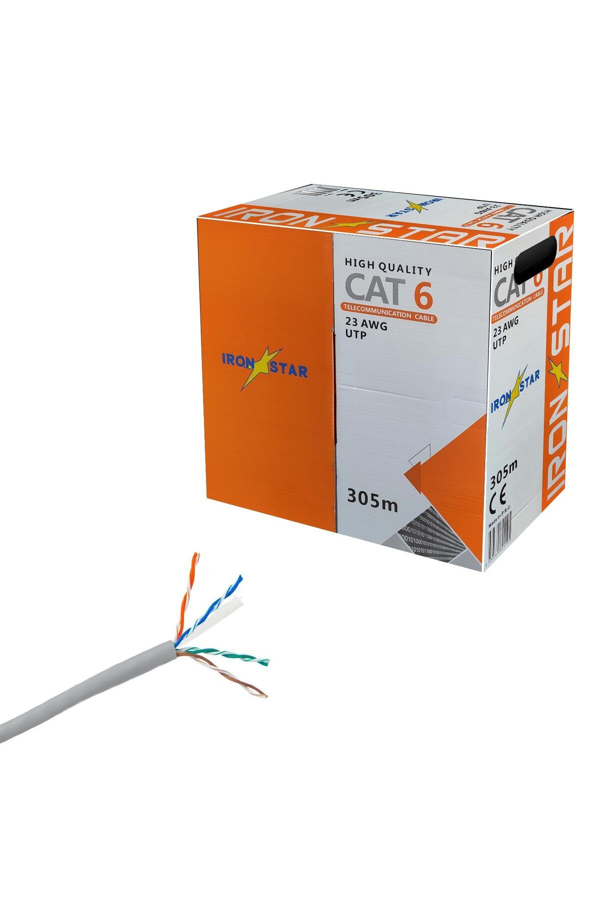 Genel Markalar IRONSTAR Cat6 Kablo 23Awg 305 Metre