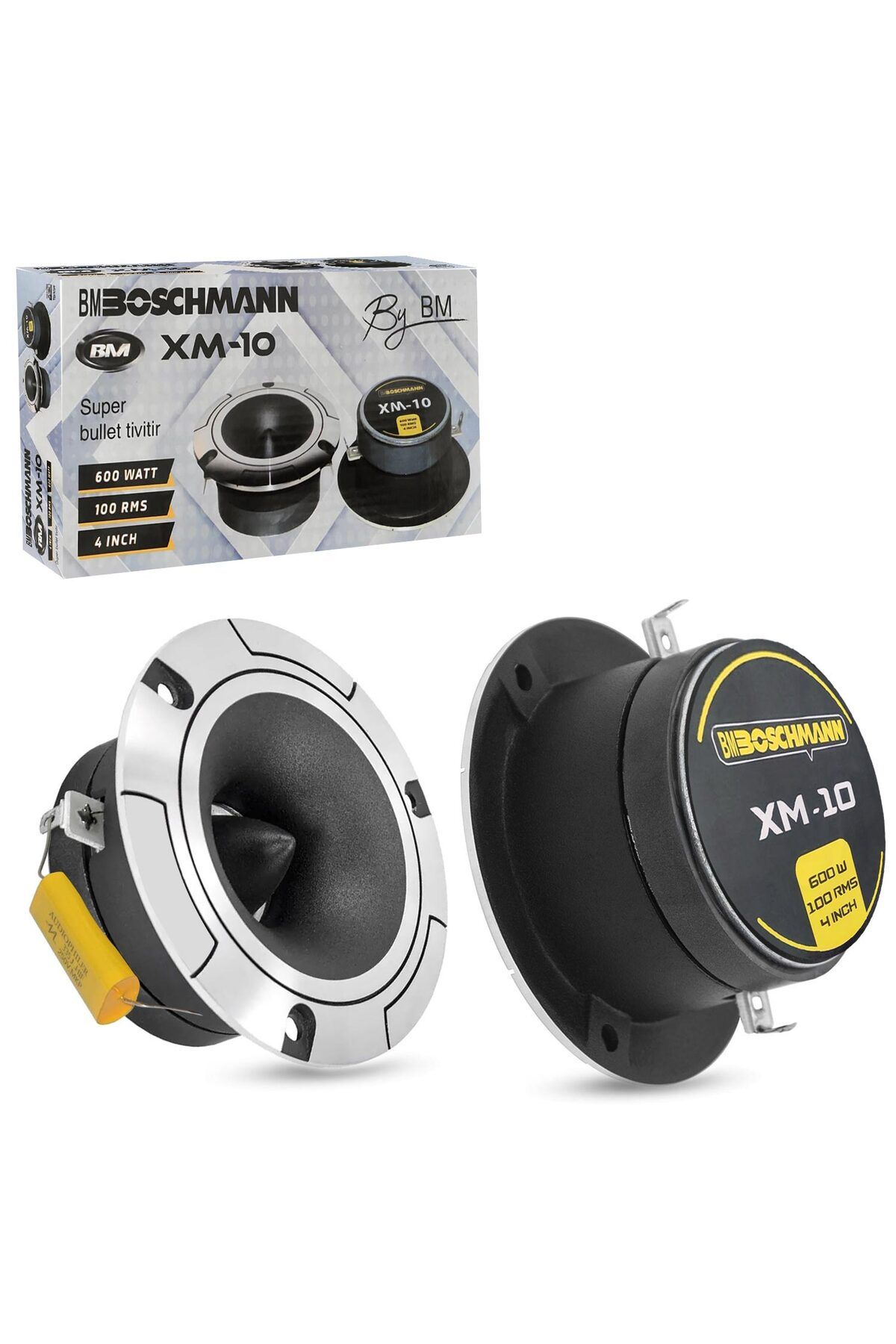 NZM TİCARET Mann -10 Tweeter 10Cm 600 Watt (100 Rms) 2 Adet