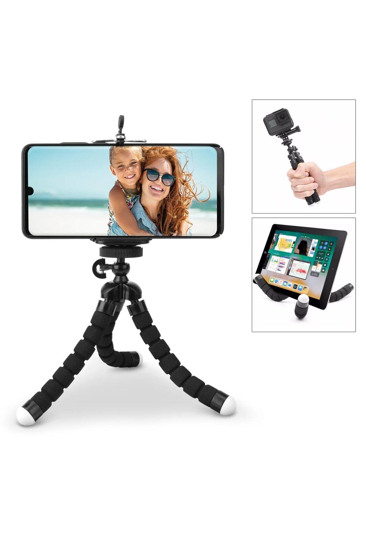 ShopZum T-1 Tripod Telefon Tutucu Mini Elastik