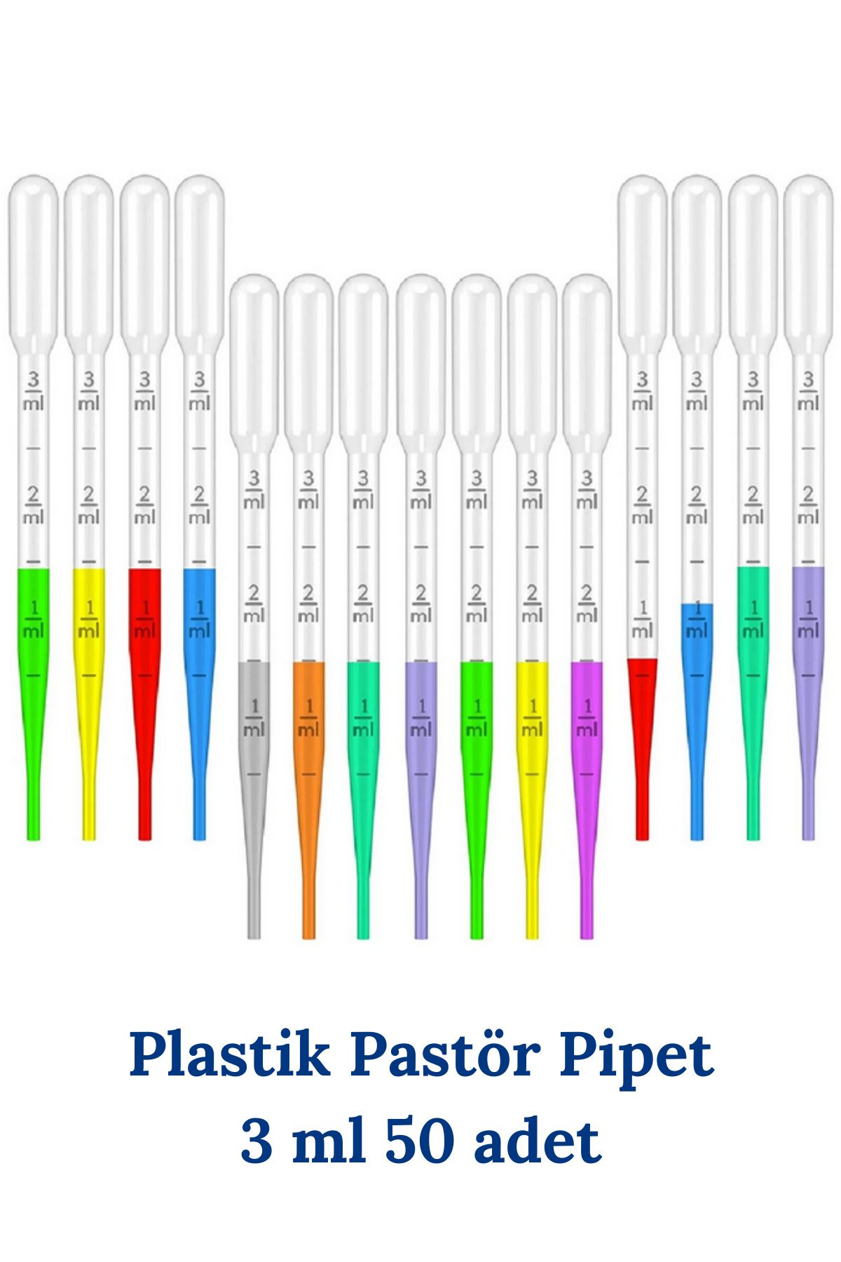 Mr. Crowley Pastör Pipet Damlalık 50 adet 3 ml Pastor