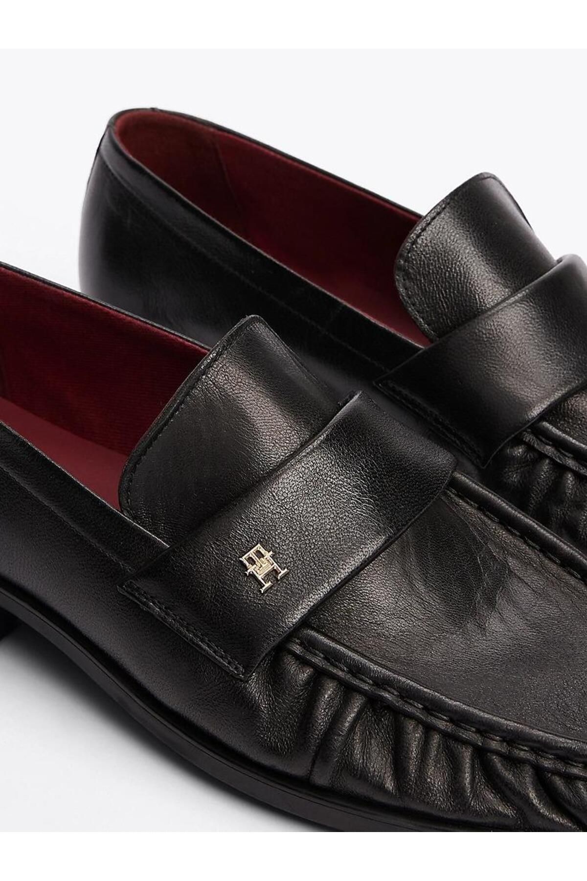 Tommy Hilfiger-LOAFER ΜΑΛΑΚΟ NAPPA ΠΛΕΚΤΟ ΠΟΔΙ 5