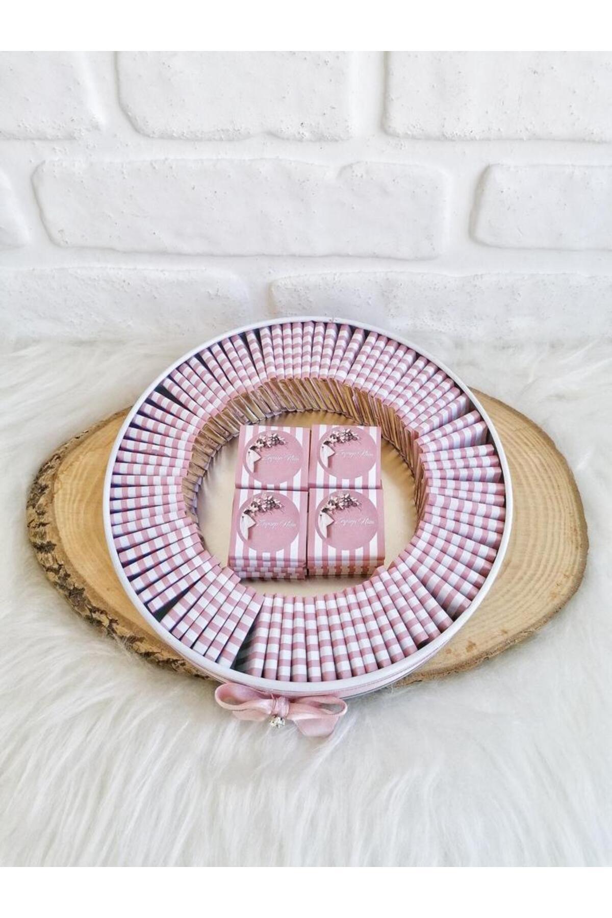 Angel Gift Chocolate 80 Adet Çiçek Konsept İsme Özel Hoşgeldin Kız Bebek Hediyelik Çikolata fotoğrafı 6 (önizleme)