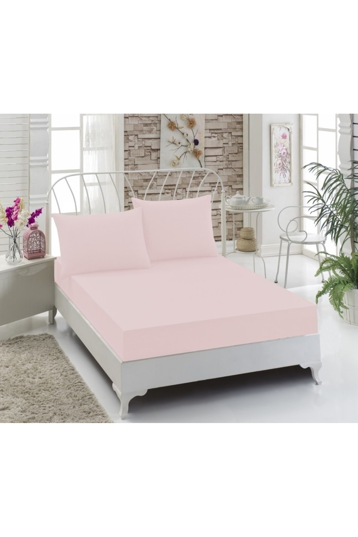 مجموعه ملافه کتان نسیورلد مدل باکس، تکنفره ۱۰۰×۲۰۰