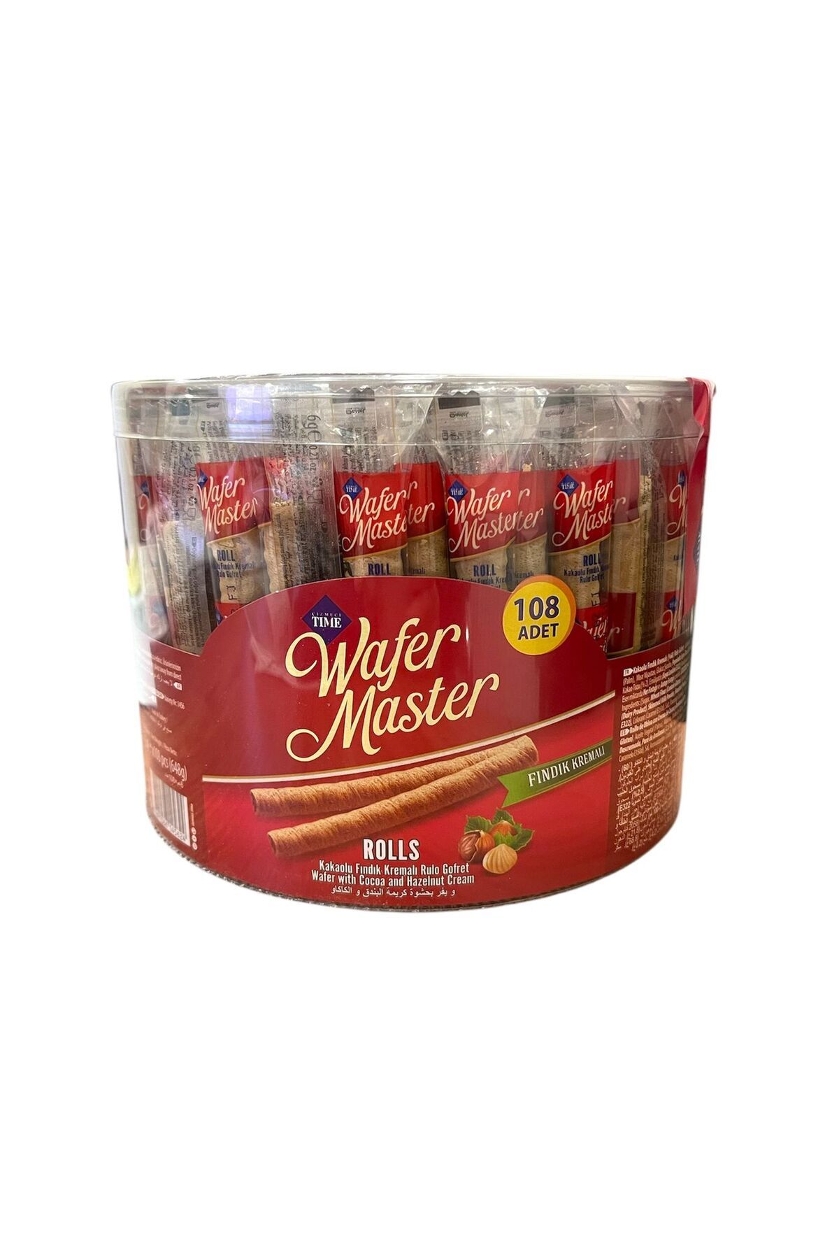 wafer master Rollstick Fındık Kremalı Rulo Gofret 108x6g