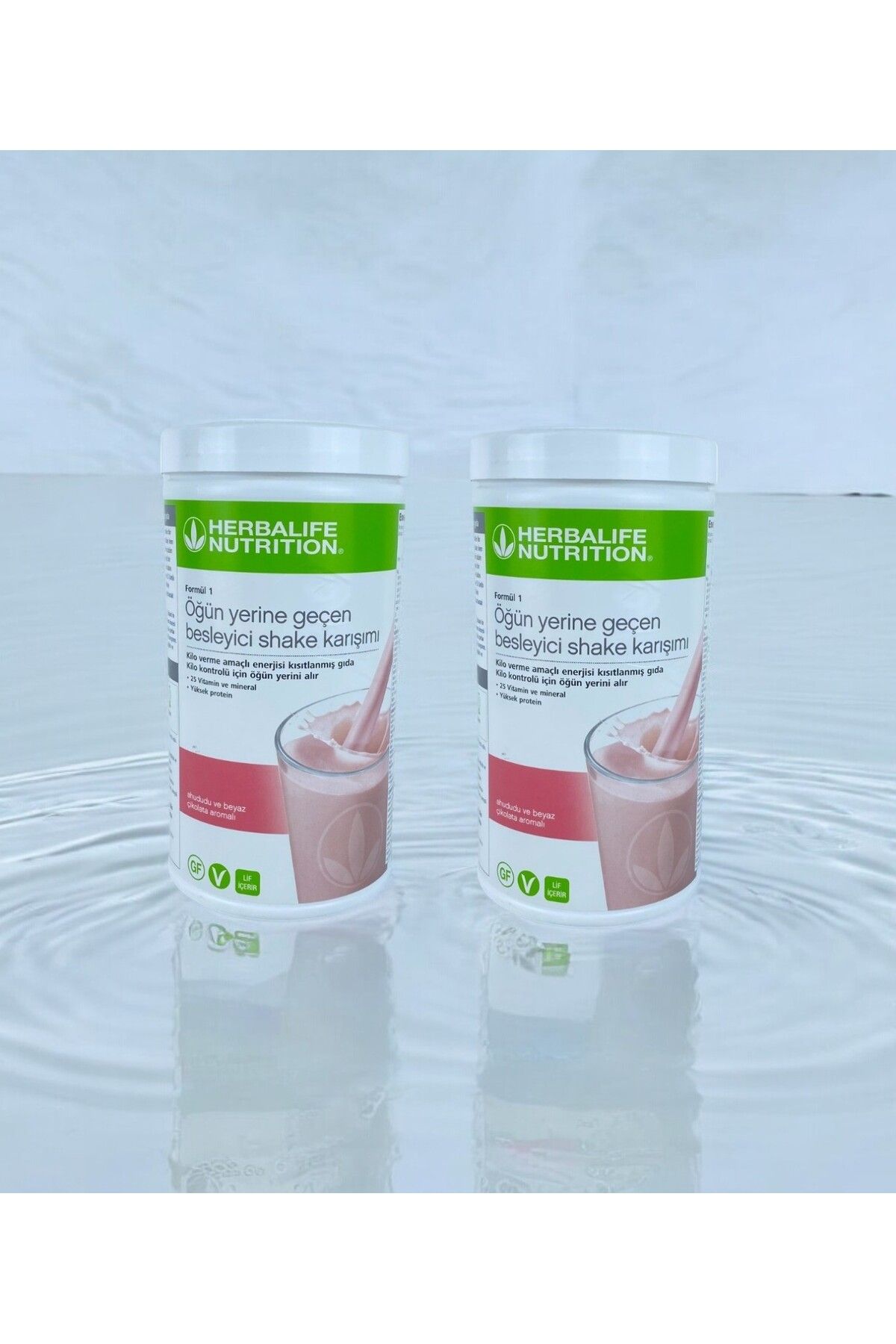 Herbalife 2 Adet Beyaz Çikolata Ve Ahudududu Karışımlı Shake Set Doğal Besin