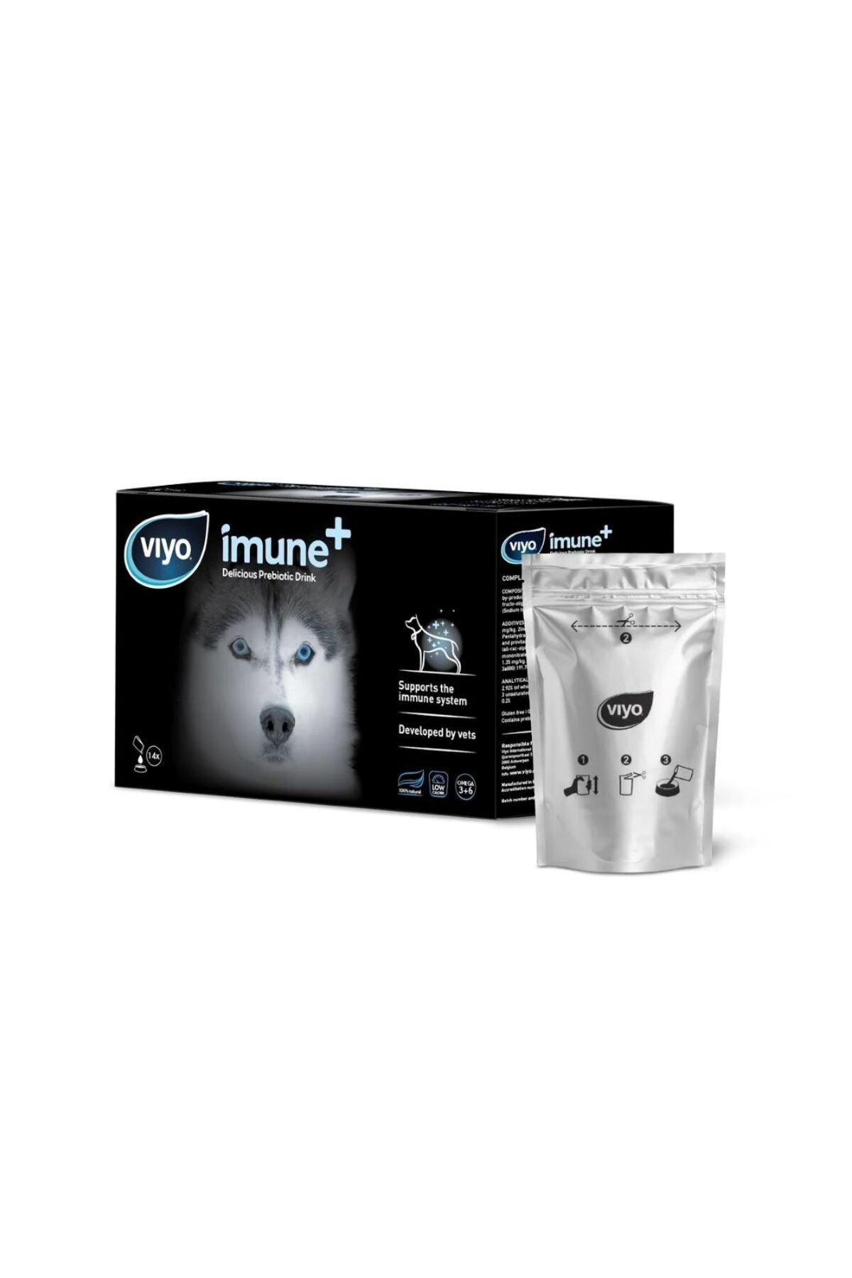 pegasuspetmarket01 Viyo Imune Köpek 14'lü Paket 420 Ml Köpekler Için Prebiyotik