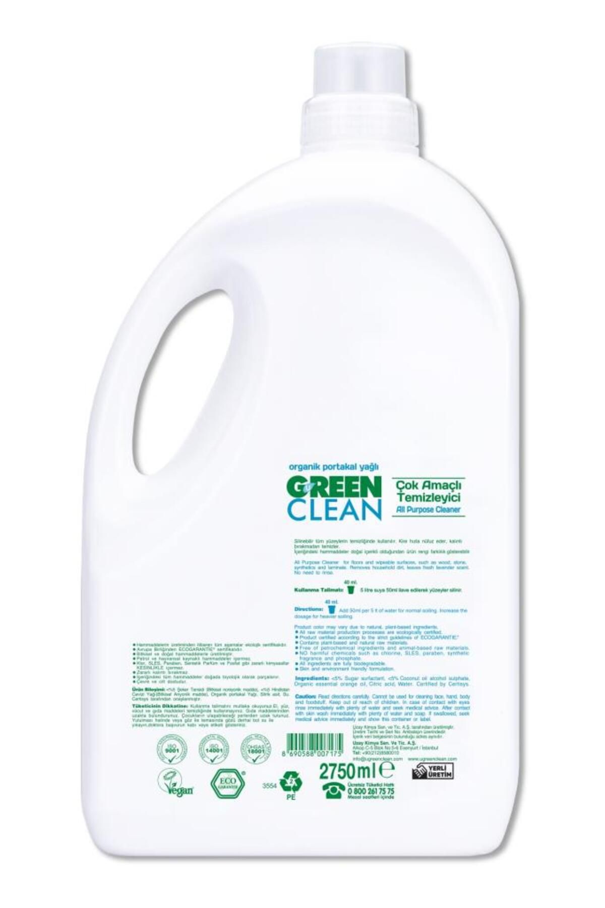 NW NessiWorld Nessiworld Green Clean Bitkisel Çok Amaçlı Temizleyici 2750ml